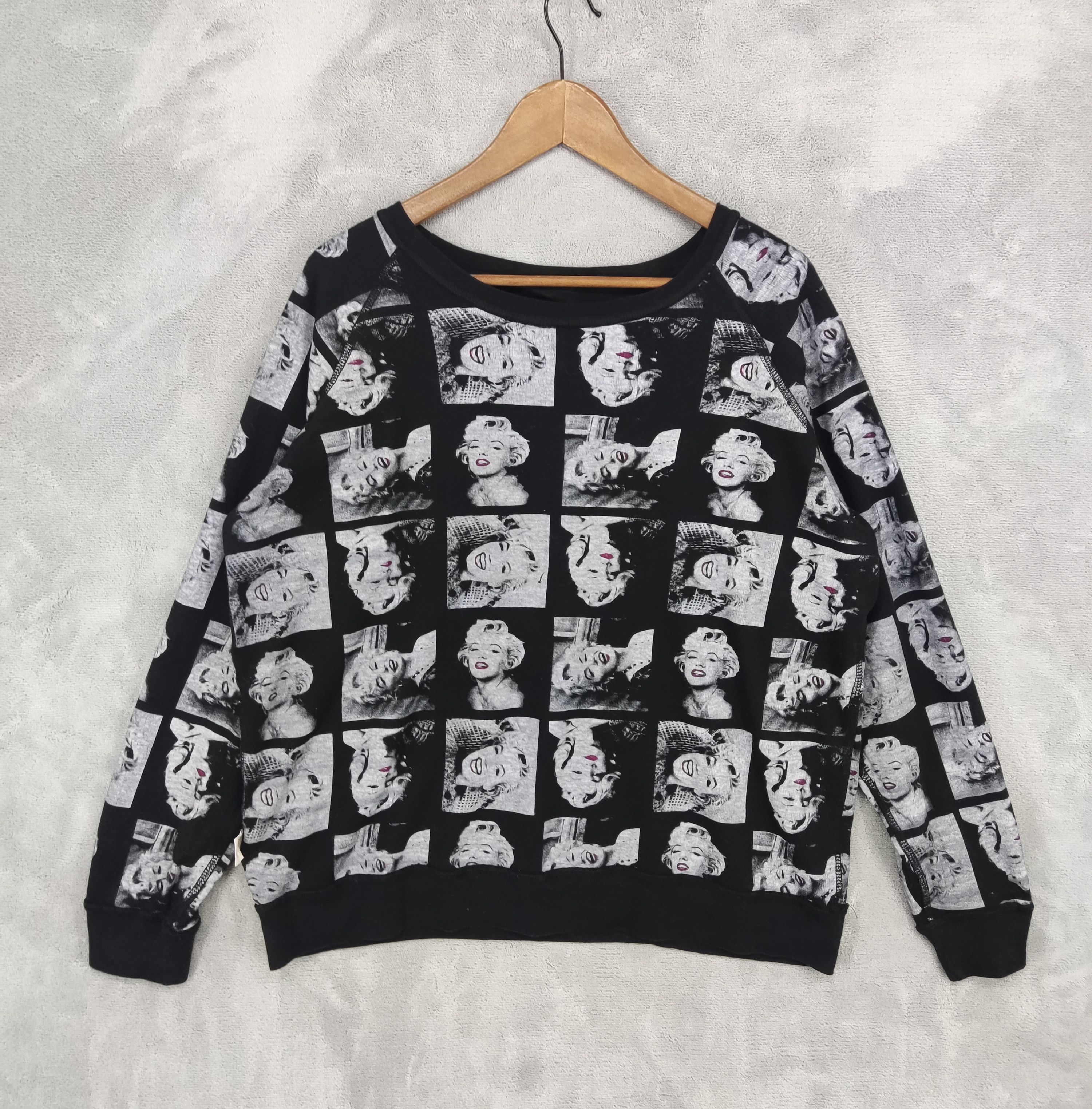 Band Tees Marilyn Monroe Reversible Sweatshirt Women Size M / US 6-8 / IT 42-44 - 1 Thumbnail