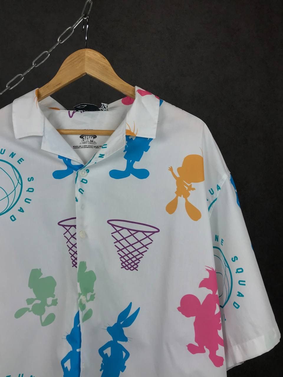 Warner Bros Space Jam Warner Bros Crazy Hawaiian multicolor shirt Size US XL / EU 56 / 4 - 2 Thumbnail