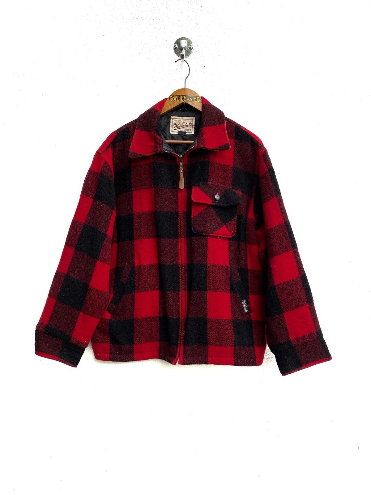 Woolrich Wool Jackets Check Plaid
