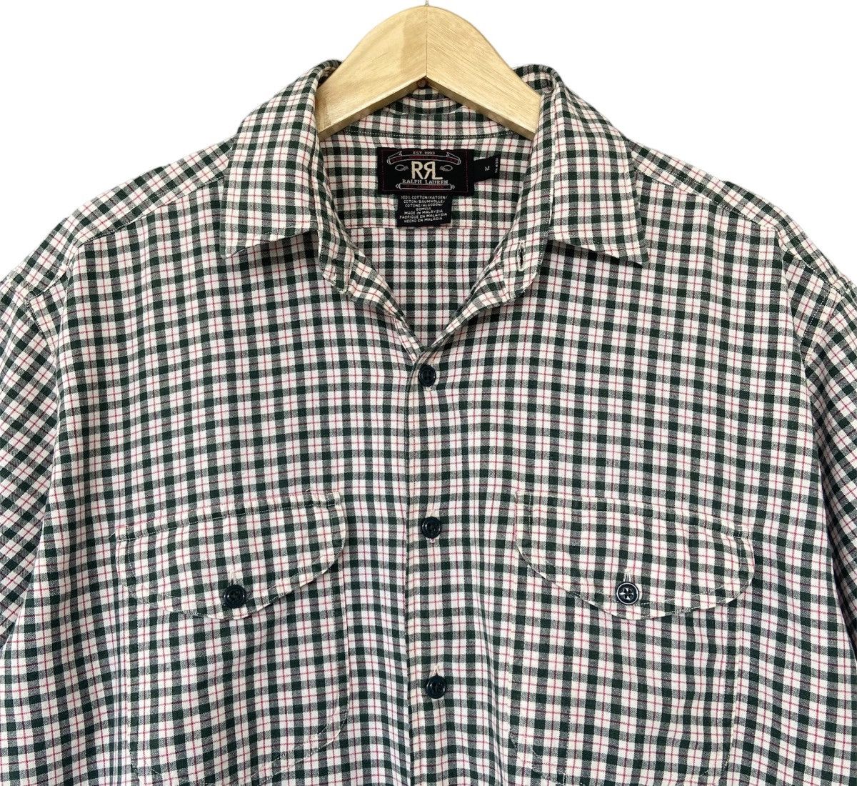 RRL Ralph Lauren RRL Double RL Plaid Button Up Shirt Size US L / EU 52-54 / 3 - 2 Thumbnail