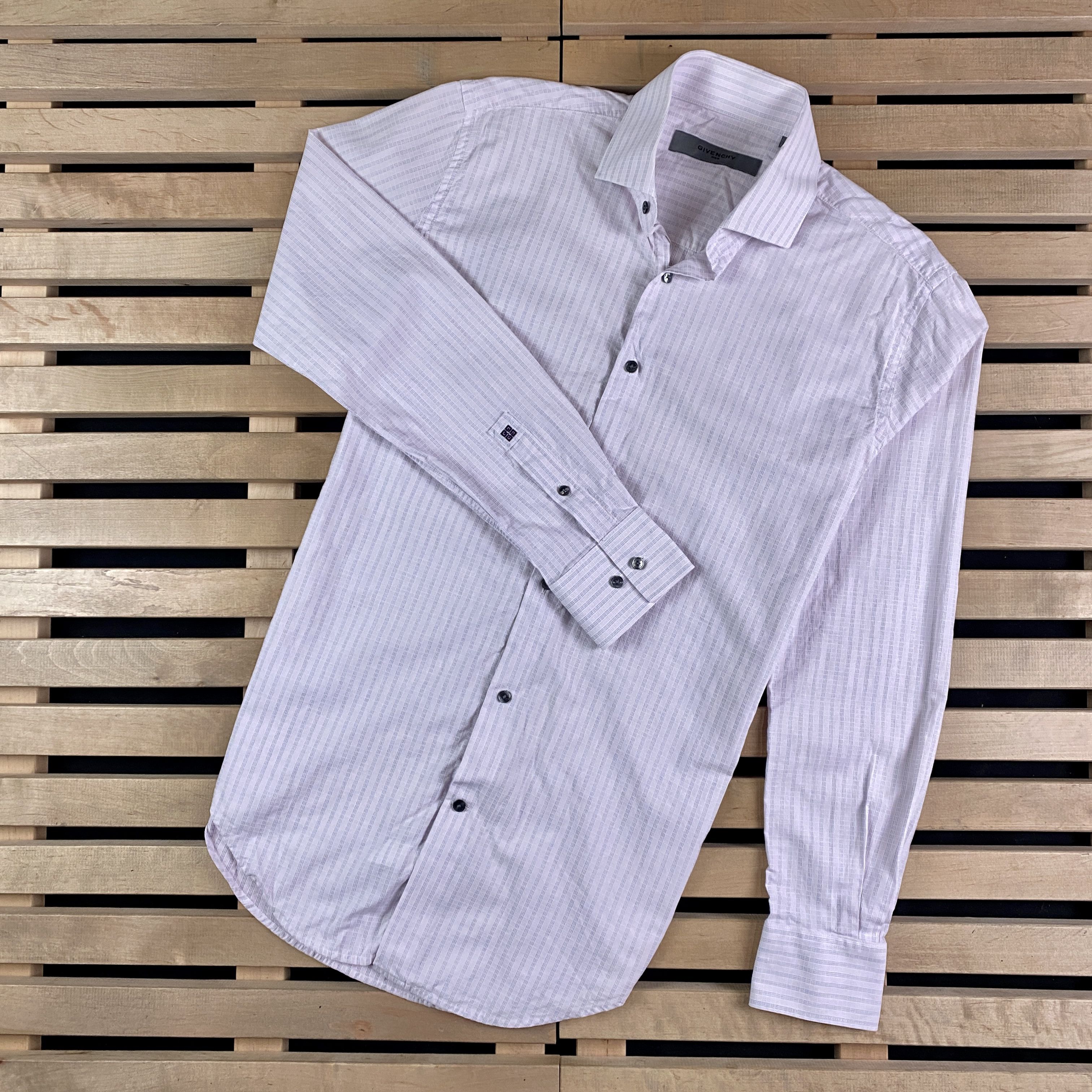 Givenchy Mens Shirt Long Sleeve Givenchy Vintage Size S Size US S / EU 44-46 / 1 - 1 Thumbnail
