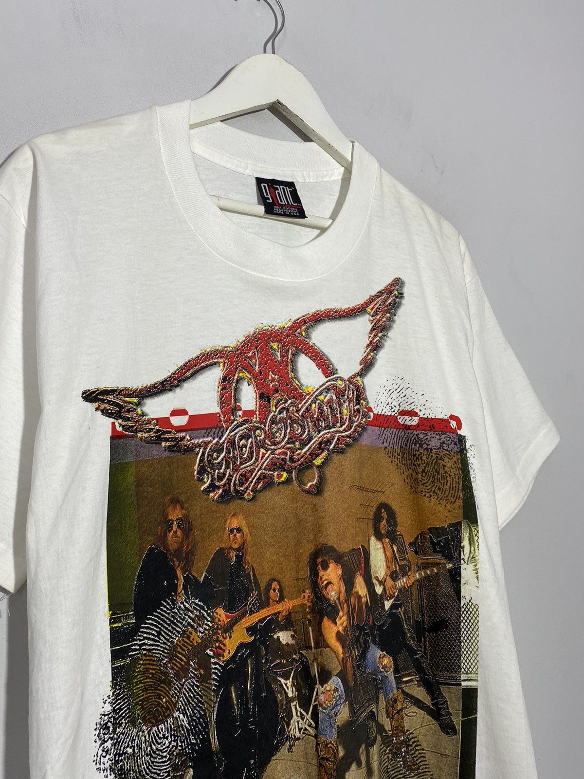 Aerosmith × Band Tees × Vintage Vintage 1993 Aerosmith giant tag single stitch rock tee Size US L / EU 52-54 / 3 - 2 Thumbnail