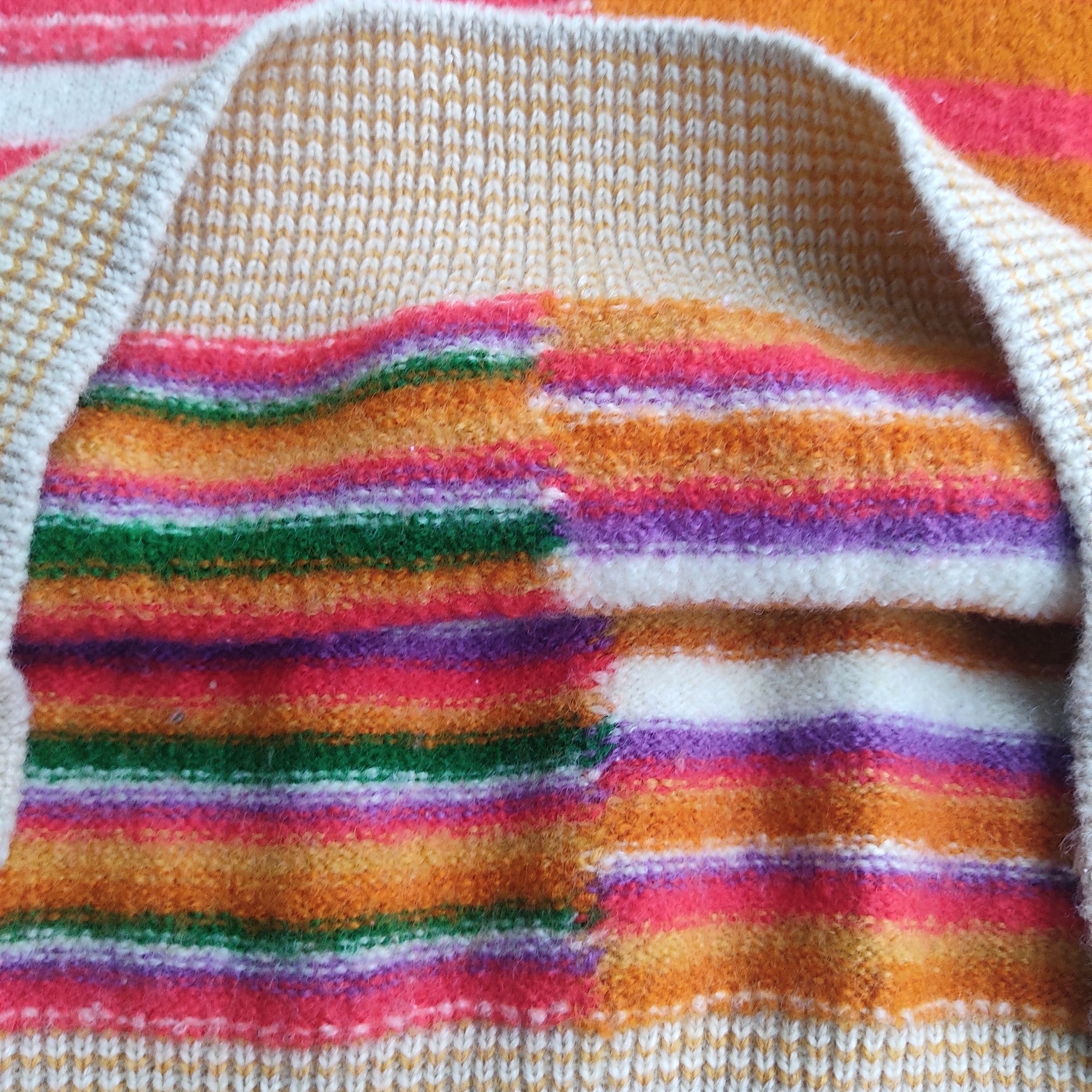 Kenzo Vintage KENZO Golf Colours Striped Wool Sweater Size US XS / EU 42 / 0 - 13 Thumbnail