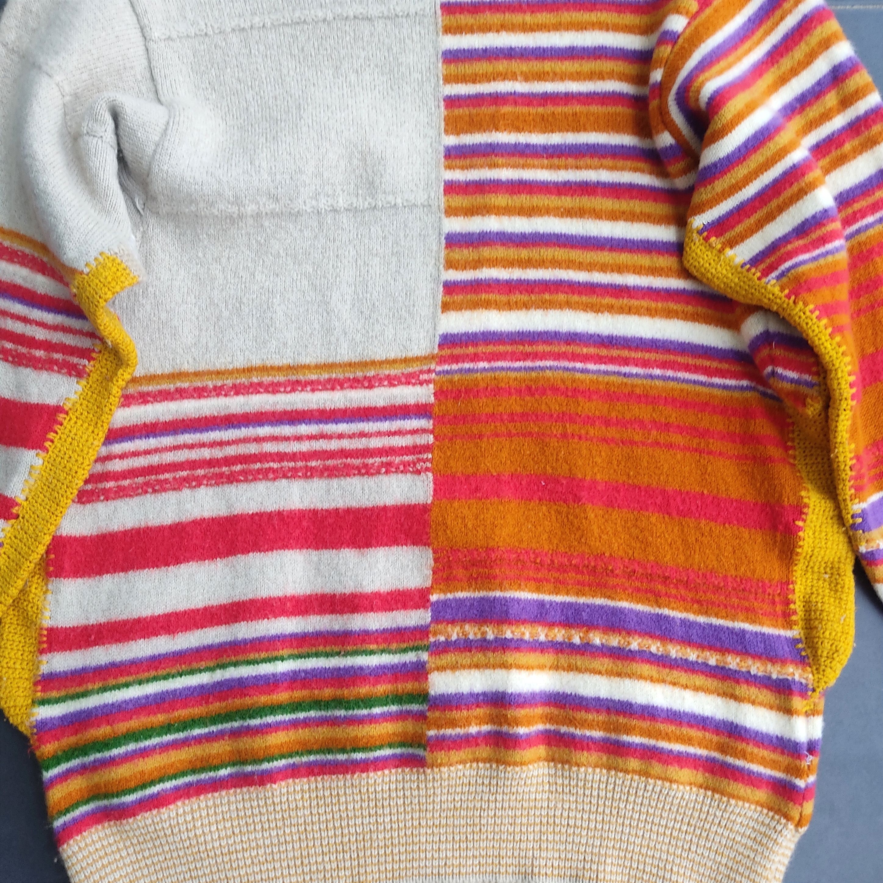 Kenzo Vintage KENZO Golf Colours Striped Wool Sweater Size US XS / EU 42 / 0 - 12 Thumbnail
