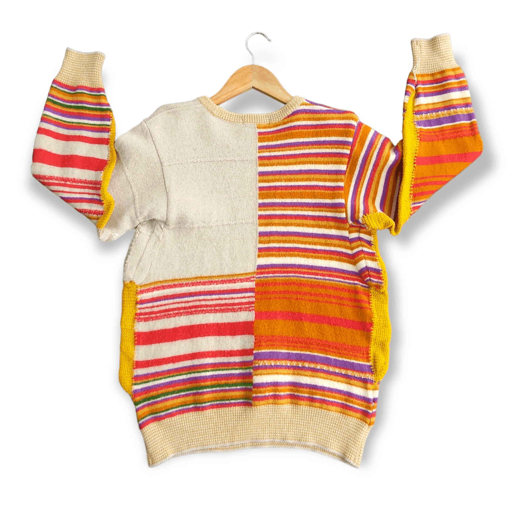 Kenzo Vintage KENZO Golf Colours Striped Wool Sweater Size US XS / EU 42 / 0 - 6 Thumbnail
