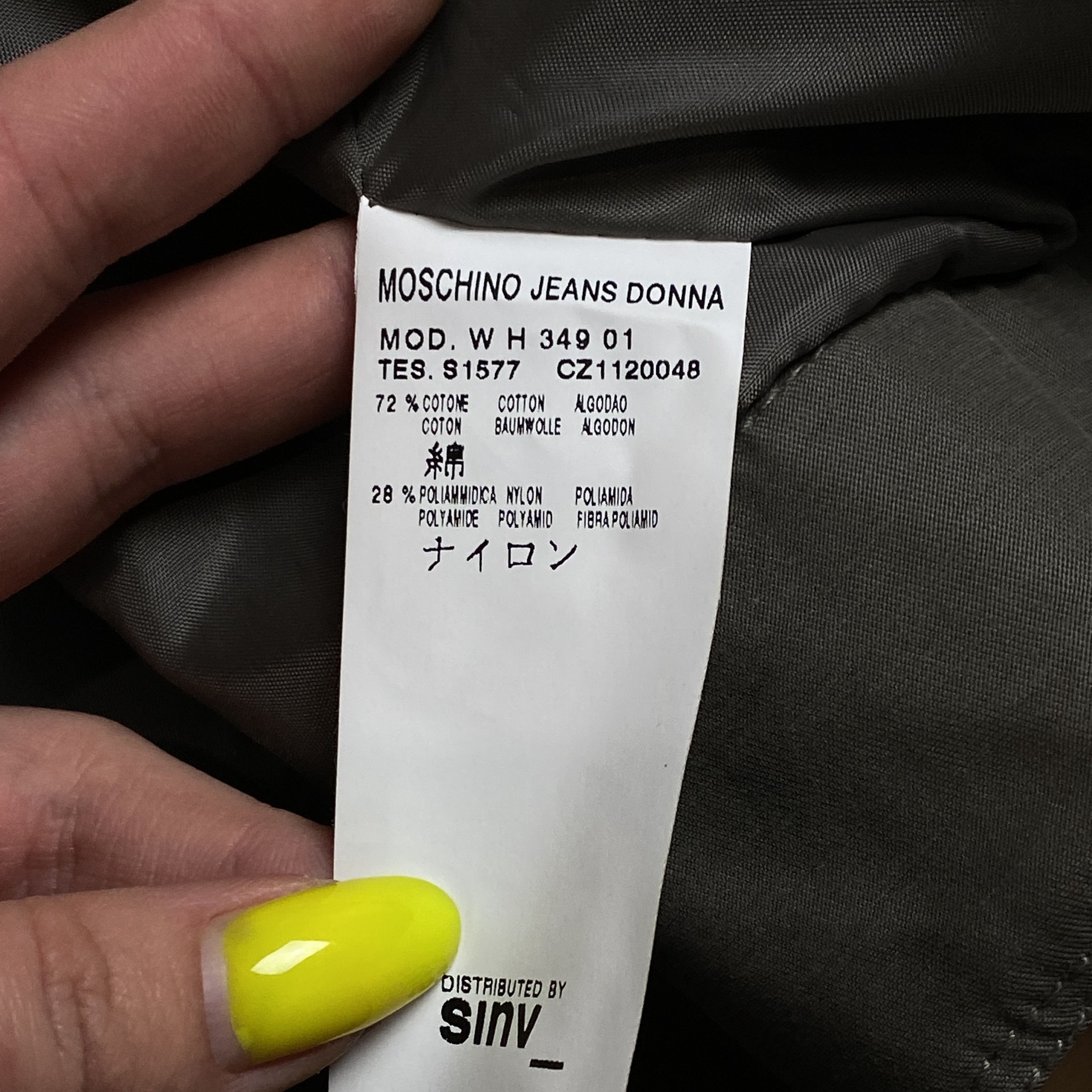 Moschino Womens Basic Jacket Moschino Jeans Size US 6 Size M / US 6-8 / IT 42-44 - 6 Thumbnail