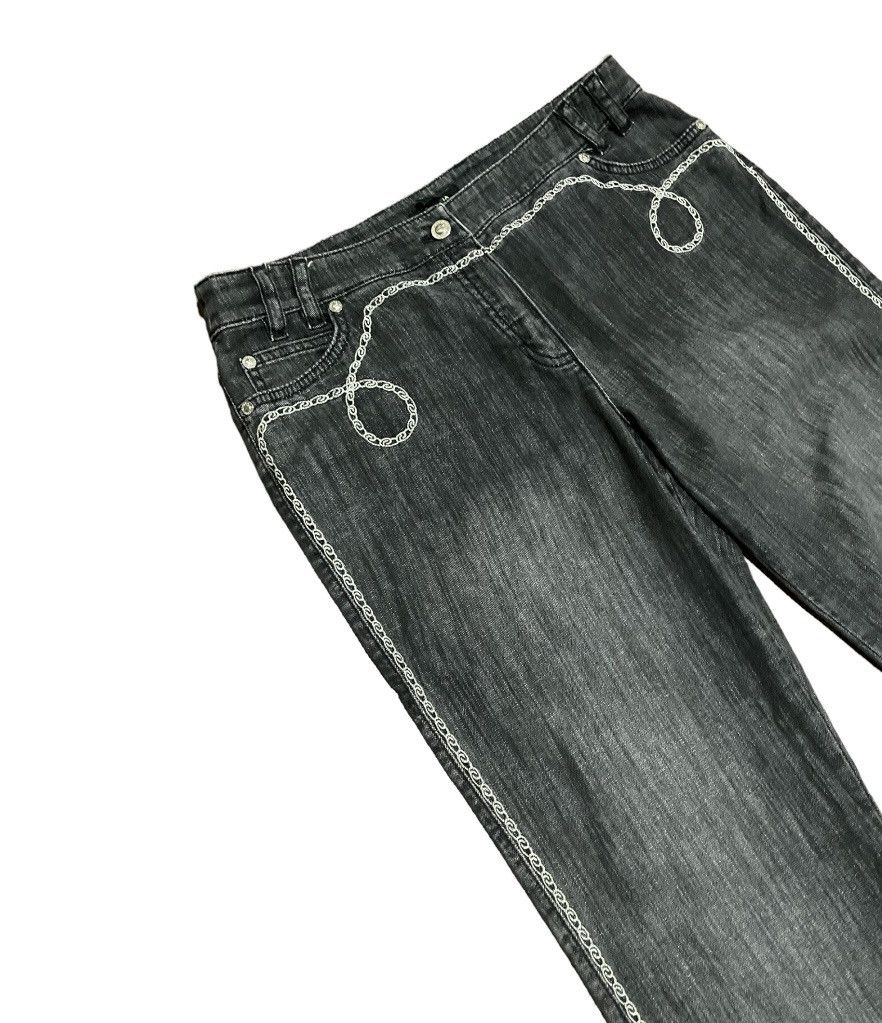 Designer × Escada × Escada Sport Rare🔥Escada Chain Linked Embroidered Vintage Jeans Size 32" / US 10 / IT 46 - 5 Thumbnail