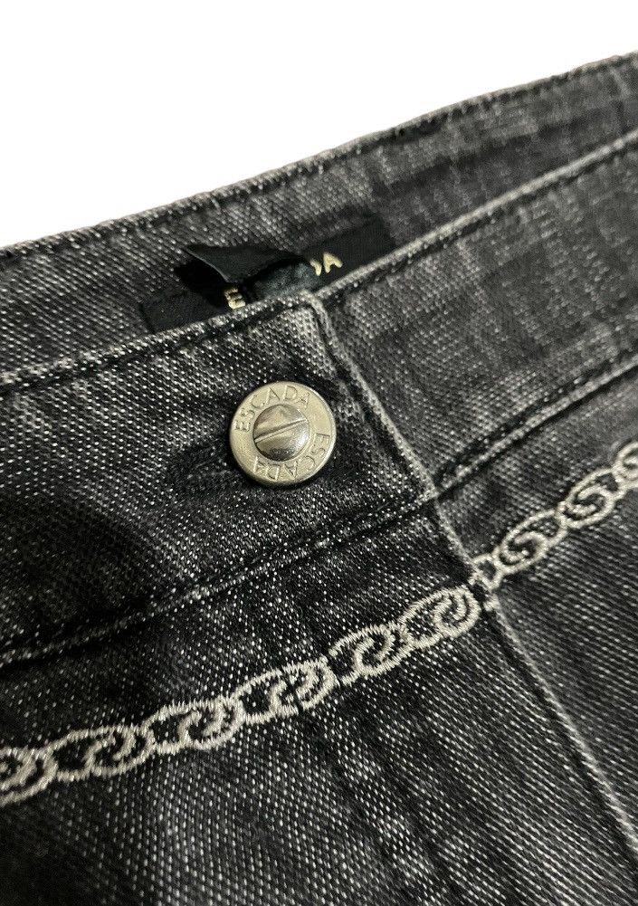 Designer × Escada × Escada Sport Rare🔥Escada Chain Linked Embroidered Vintage Jeans Size 32" / US 10 / IT 46 - 8 Thumbnail