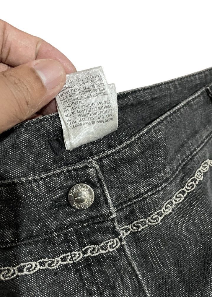 Designer × Escada × Escada Sport Rare🔥Escada Chain Linked Embroidered Vintage Jeans Size 32" / US 10 / IT 46 - 10 Thumbnail