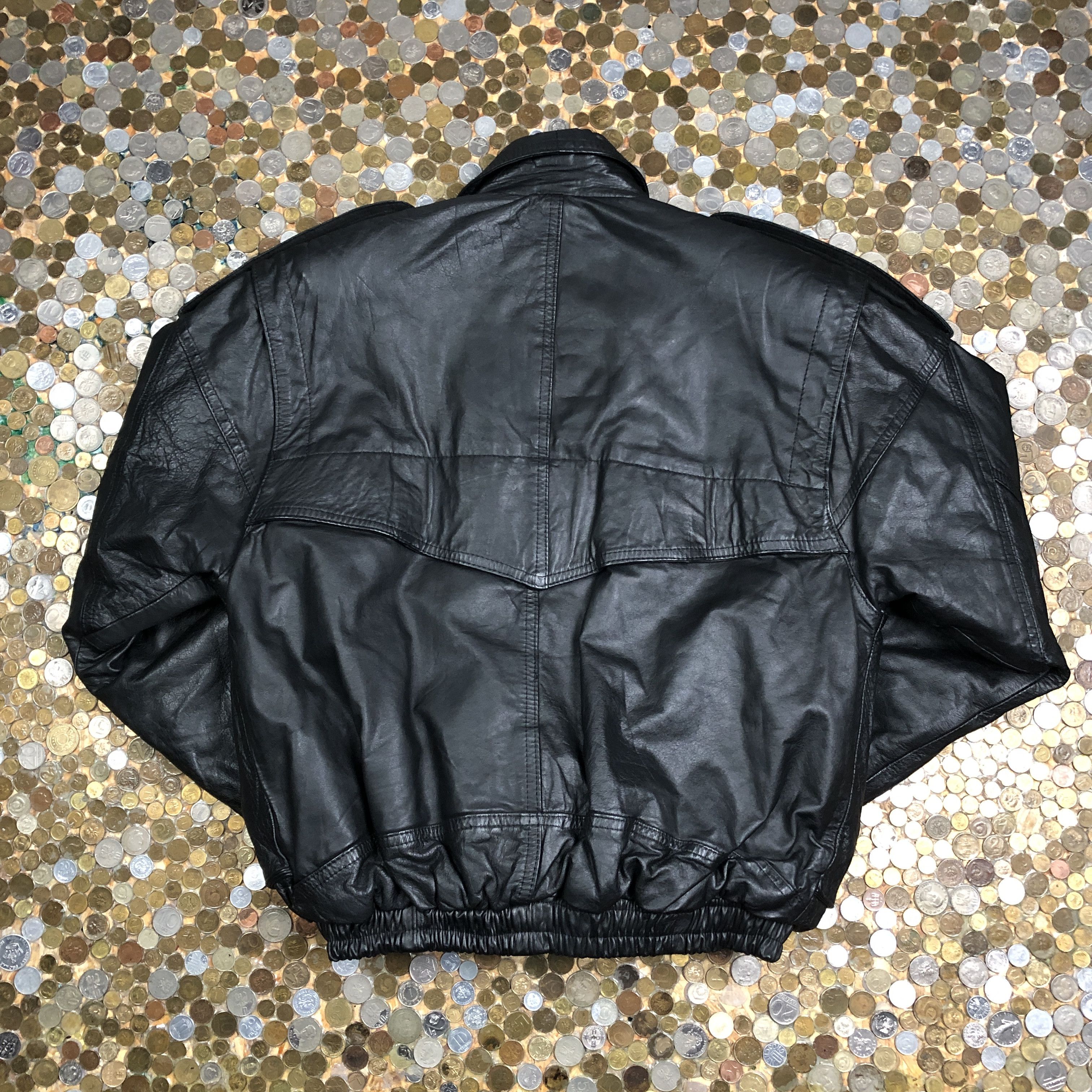 Vintage Vintage leather bomber varsity ramones jacket from 1980's Size US L / EU 52-54 / 3 - 4 Thumbnail