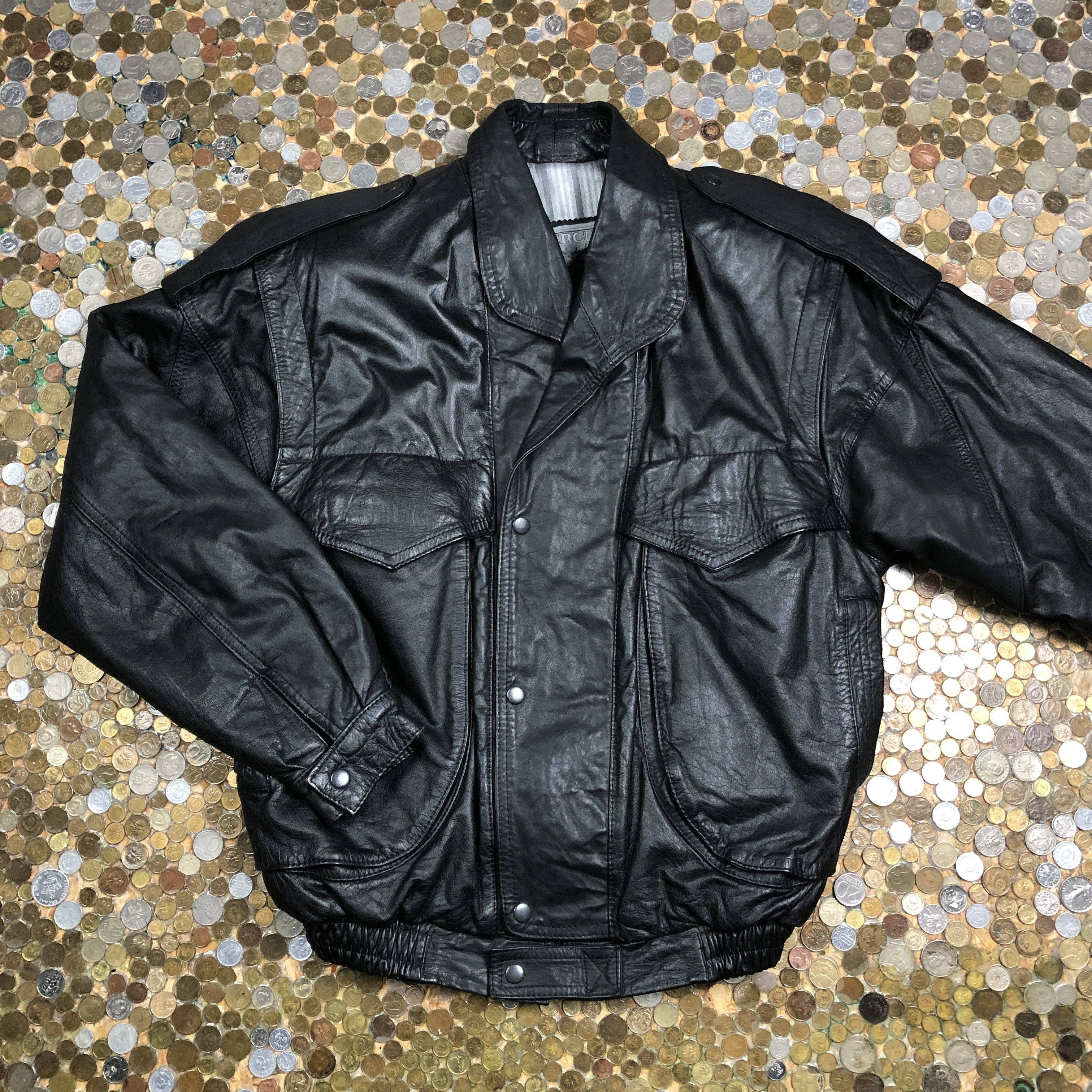 Vintage Vintage leather bomber varsity ramones jacket from 1980's Size US L / EU 52-54 / 3 - 1 Thumbnail