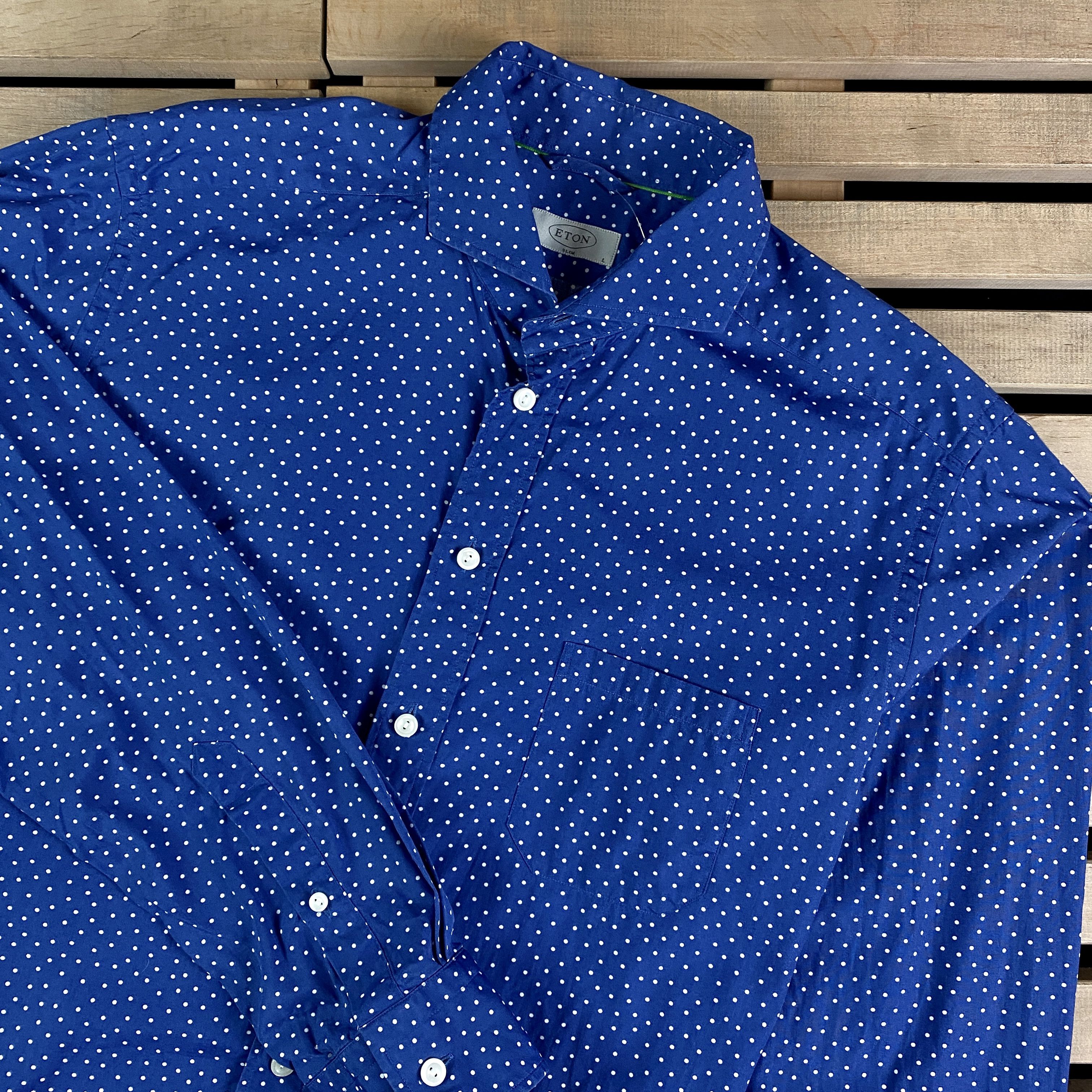 Eton Mens Shirt Long Sleeve Eton Size L Size US L / EU 52-54 / 3 - 2 Thumbnail