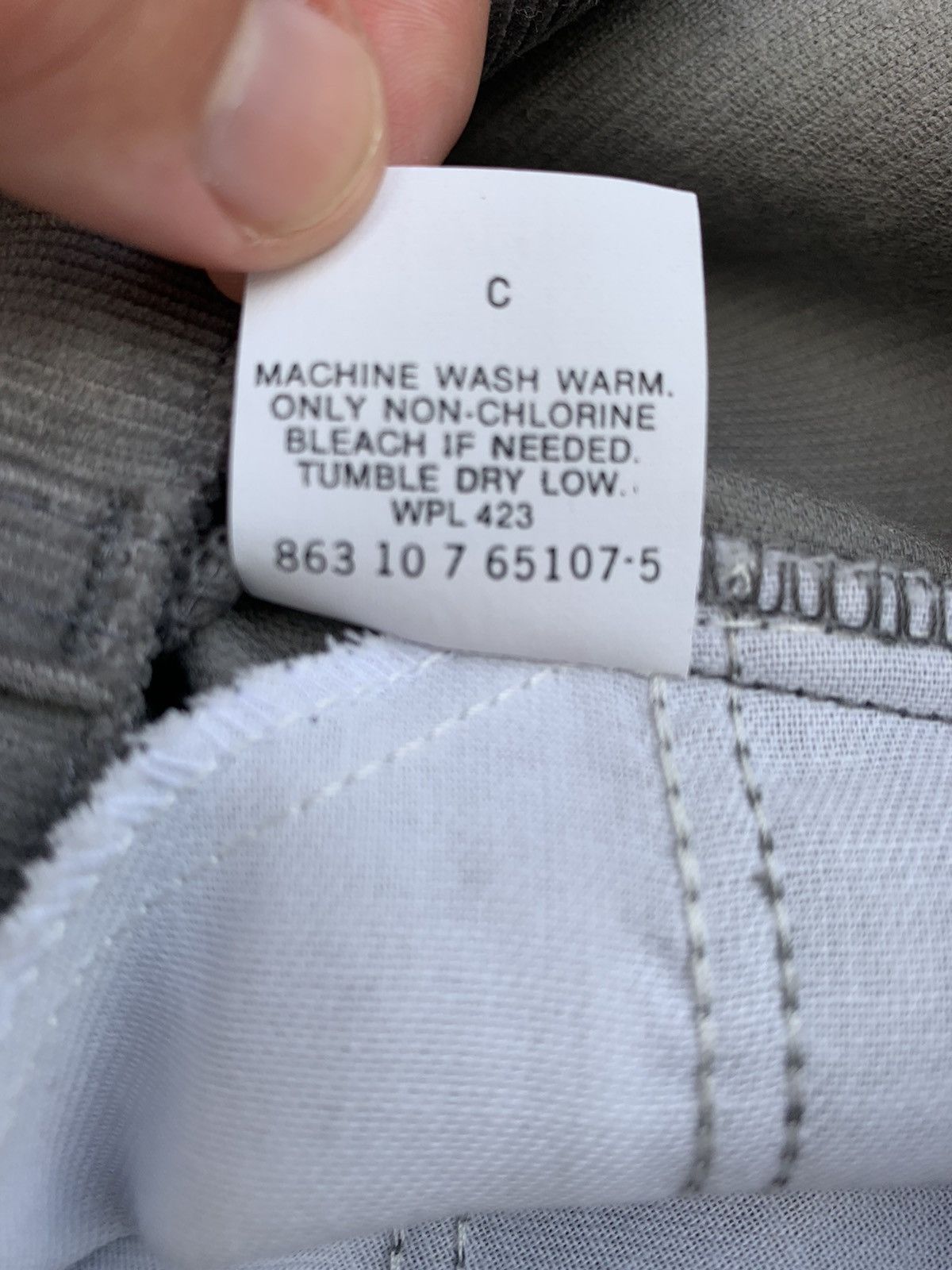 Levi's Vintage Grey Levi’s 517 White Tab Corduroy Pants Trousers Size US 31 - 9 Thumbnail
