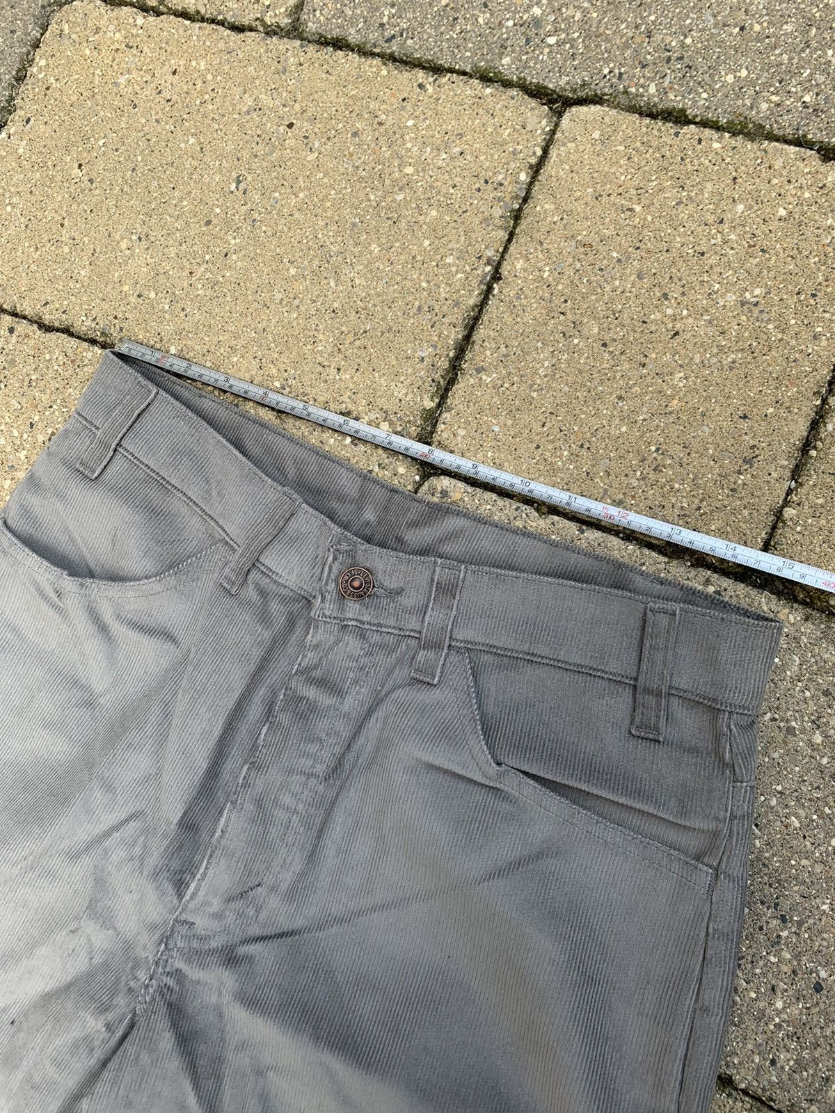 Levi's Vintage Grey Levi’s 517 White Tab Corduroy Pants Trousers Size US 31 - 7 Thumbnail