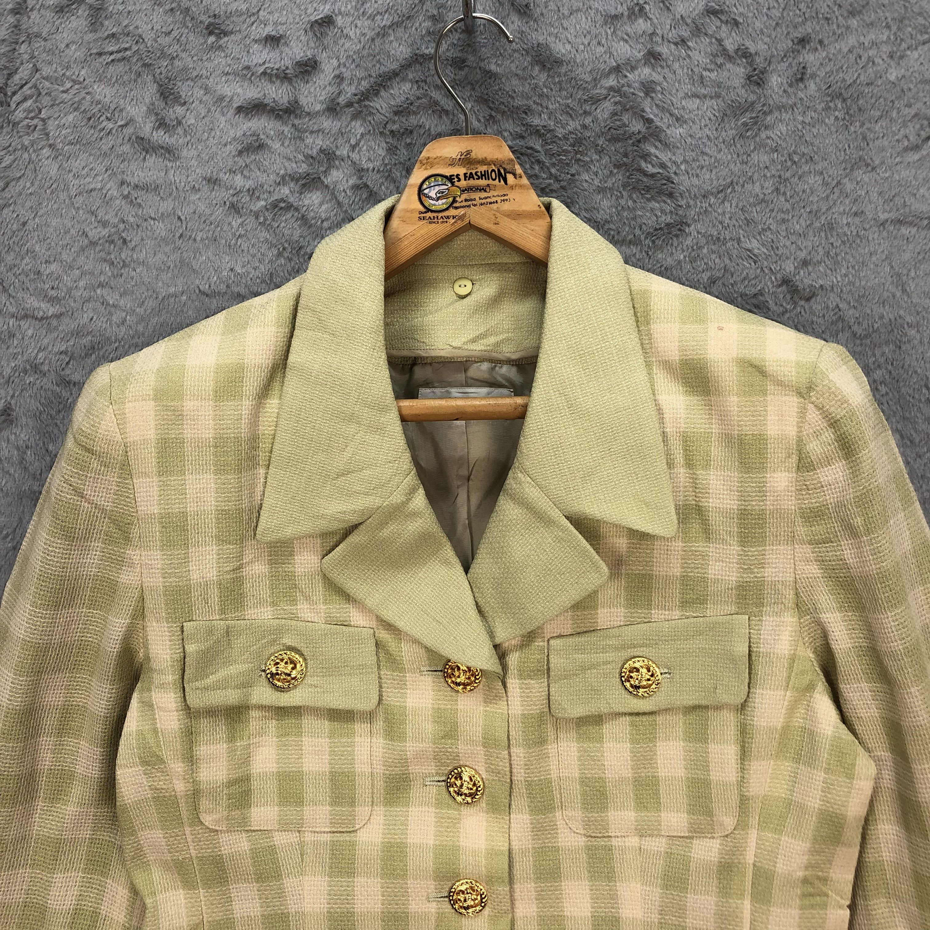 Farah VINTAGE FARAH CHECKED CROP JACKET #5604-200 Size S / US 4 / IT 40 - 2 Thumbnail