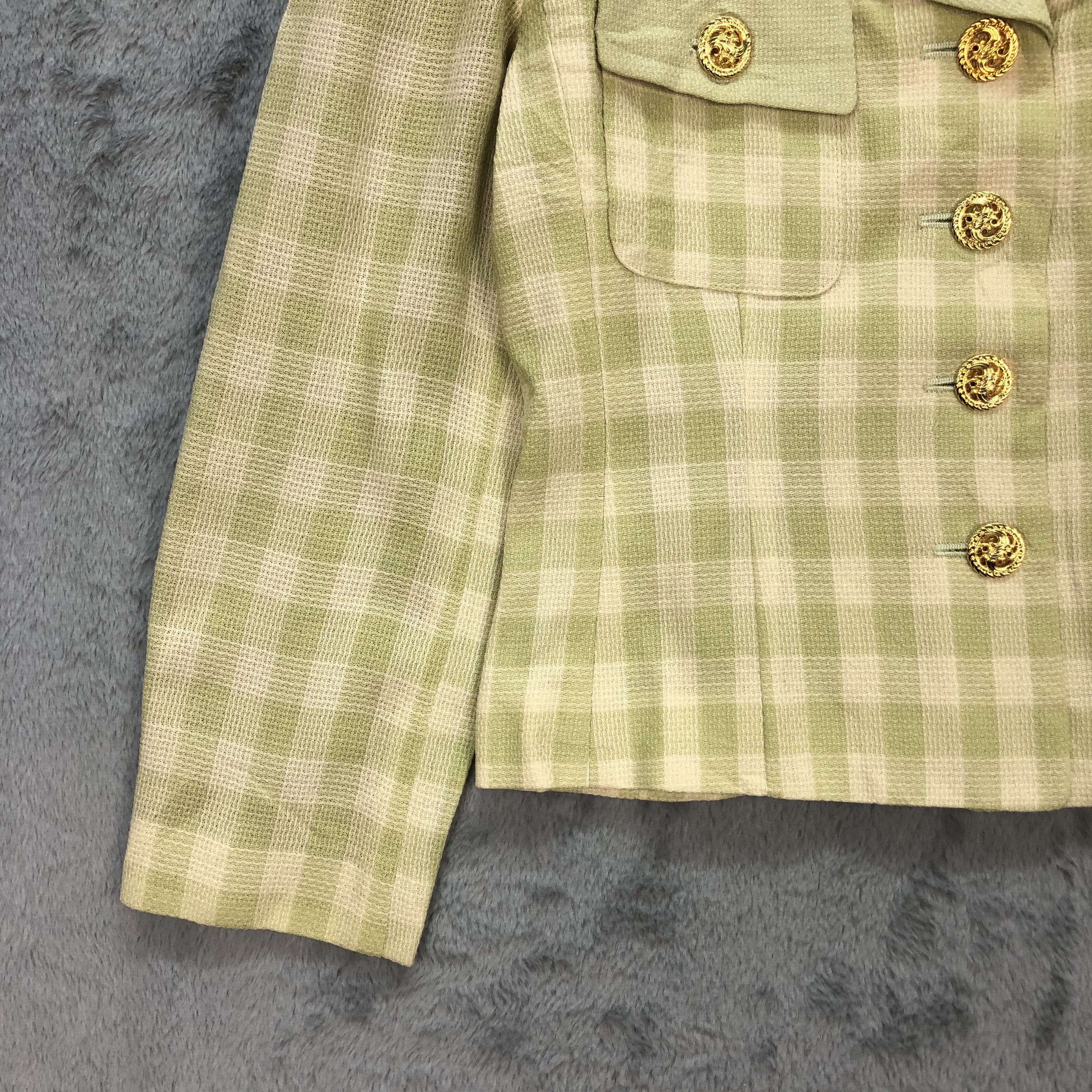 Farah VINTAGE FARAH CHECKED CROP JACKET #5604-200 Size S / US 4 / IT 40 - 5 Thumbnail