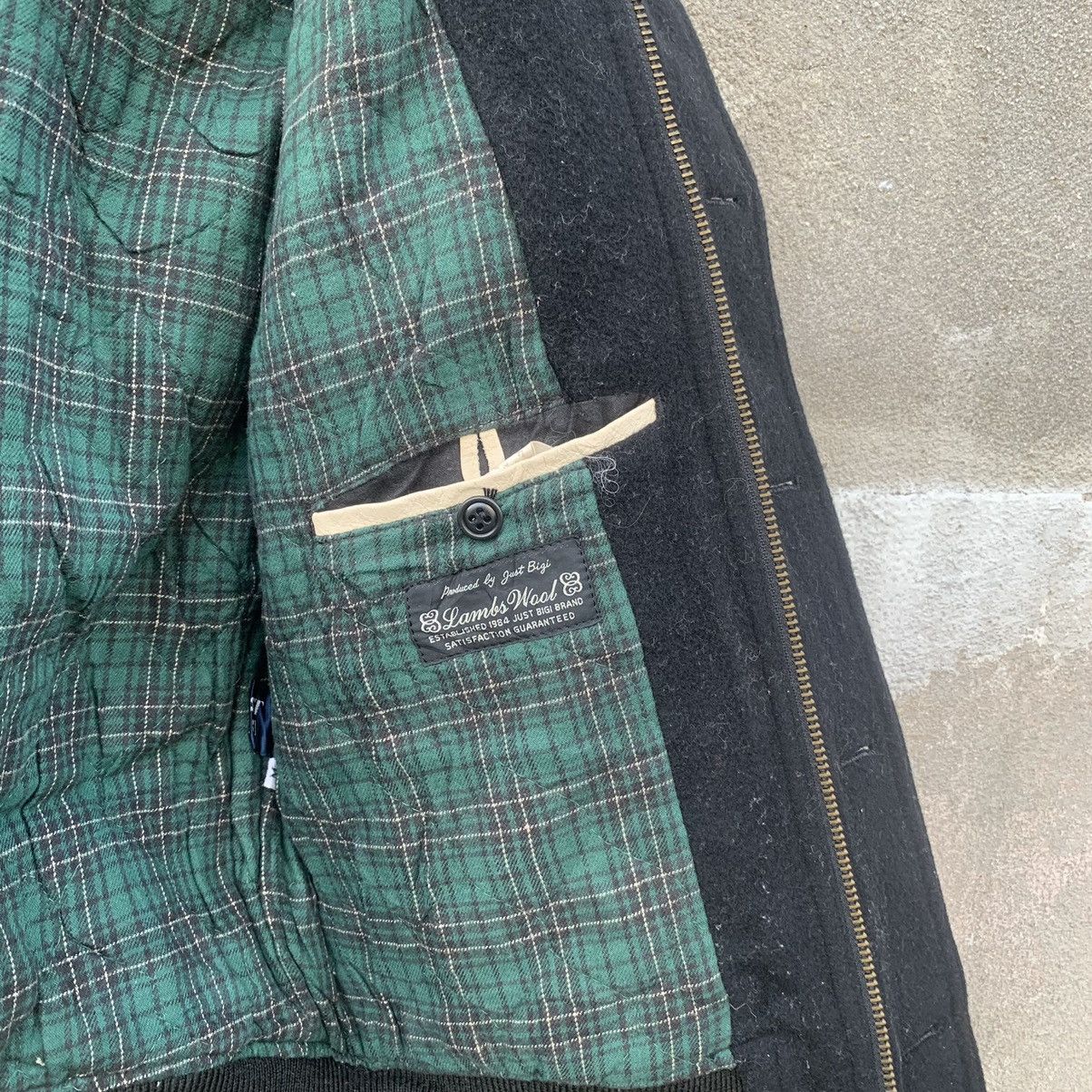 BIGI × Vintage SEND OFFER📌90’s Just Bigi MembeSpellOut Wool Varsity Jacket Size US M / EU 48-50 / 2 - 12 Thumbnail