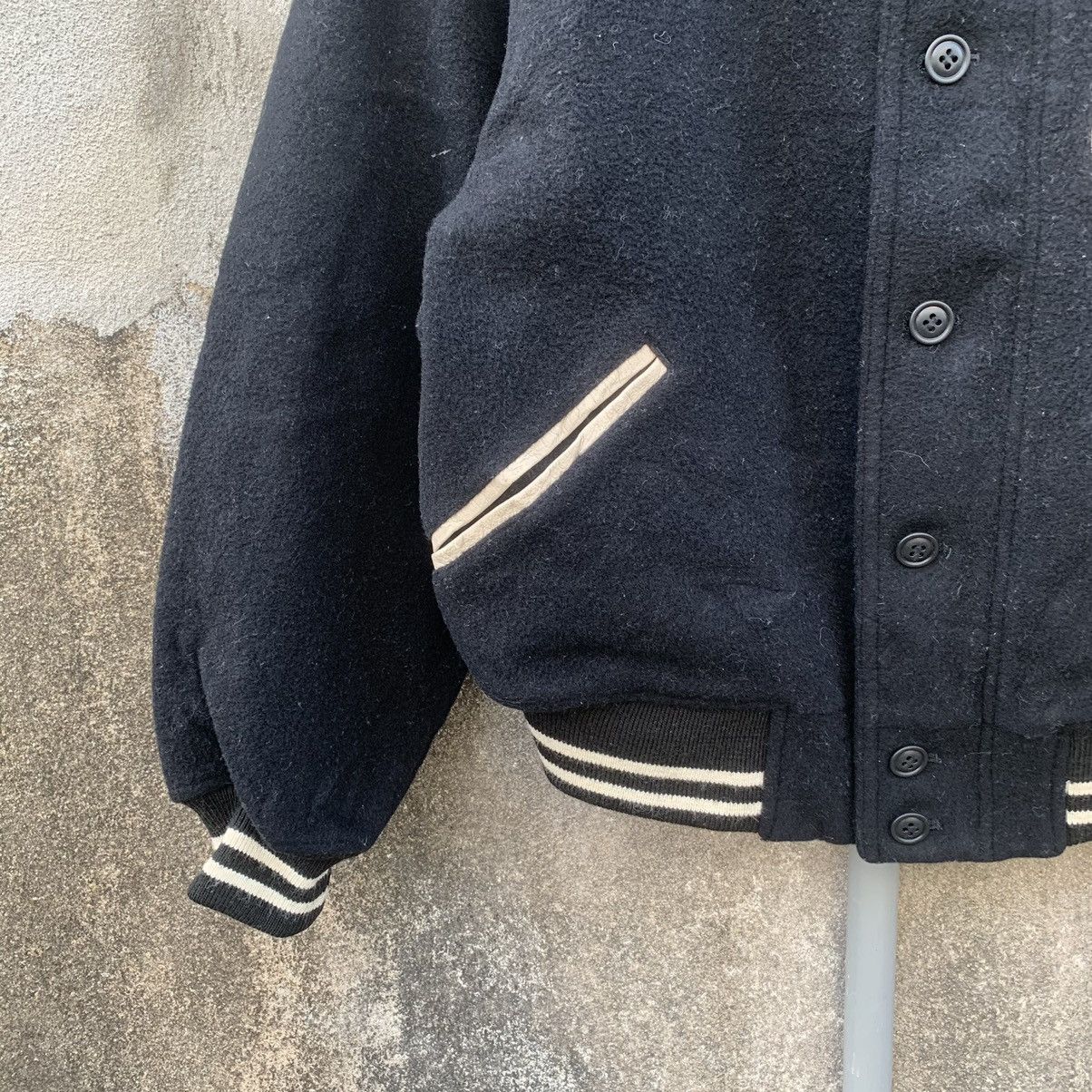 BIGI × Vintage SEND OFFER📌90’s Just Bigi MembeSpellOut Wool Varsity Jacket Size US M / EU 48-50 / 2 - 4 Thumbnail