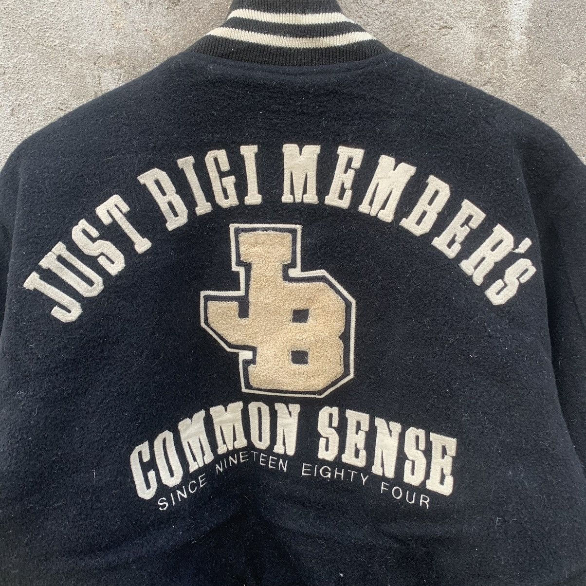 BIGI × Vintage SEND OFFER📌90’s Just Bigi MembeSpellOut Wool Varsity Jacket Size US M / EU 48-50 / 2 - 9 Thumbnail