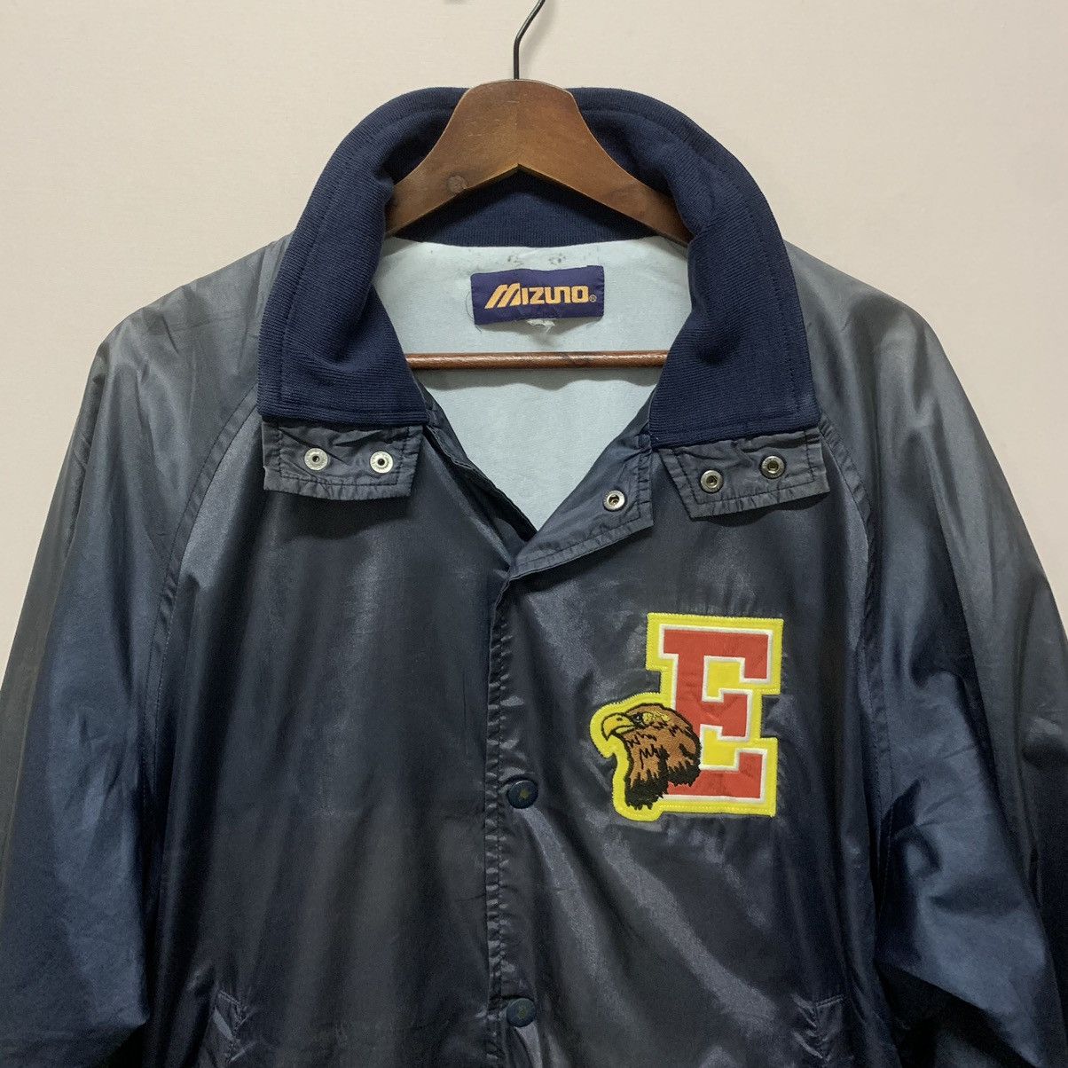 Mizuno × Vintage Vintage 90s Mizuno Button Ups Sportswear Varsity Jacket Size US M / EU 48-50 / 2 - 2 Thumbnail