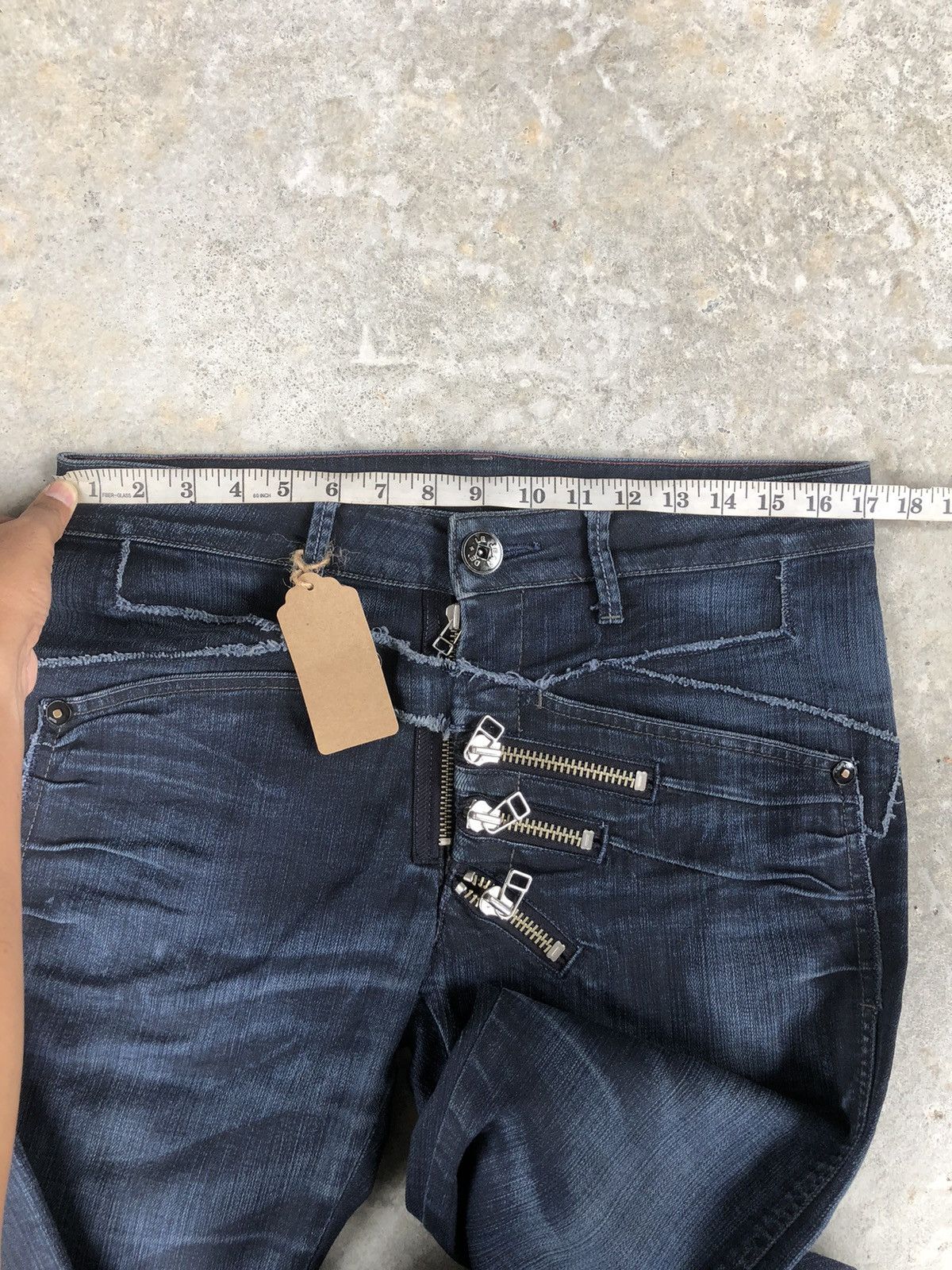 Marithe + Francois Girbaud Marithe Francois Girbaud Distressed Jeans Size US 34 / EU 50 - 17 Thumbnail