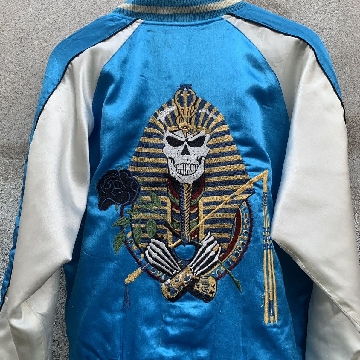 Vintage 🔥BEST OFFER🔥Vintage Skulls Embroidery Sukajan Jacket Size US M / EU 48-50 / 2 - 13 Thumbnail