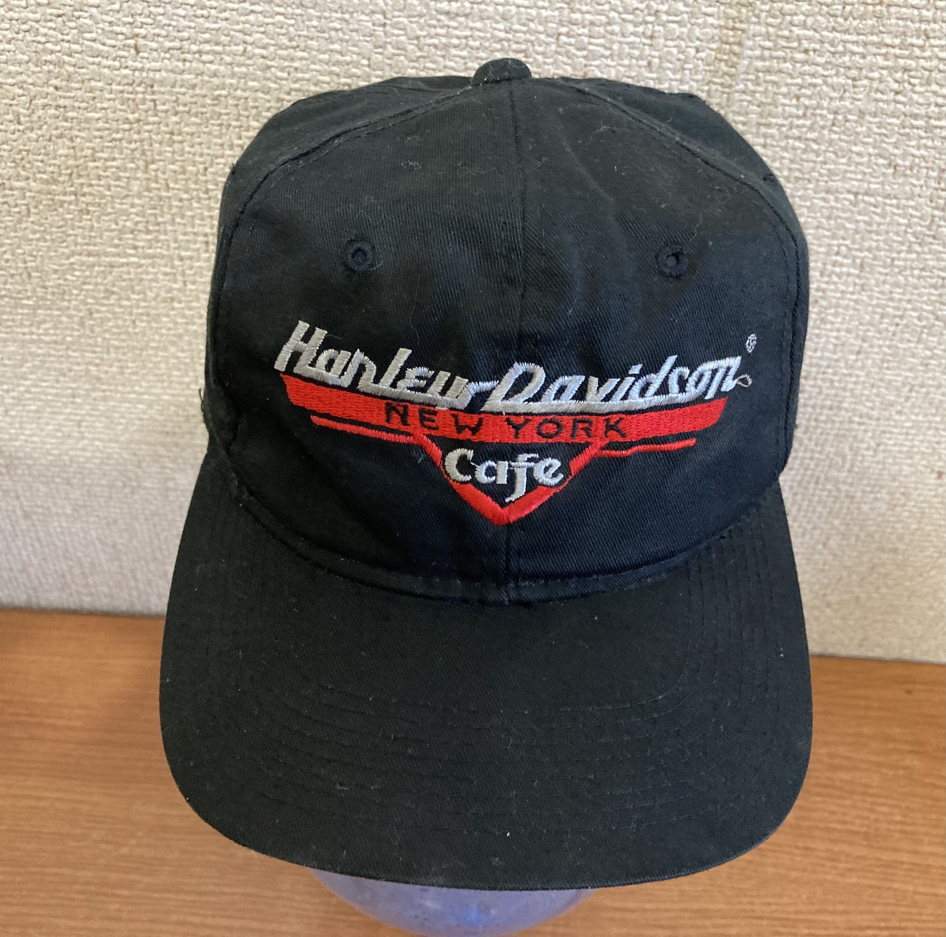 Harley Davidson × Vintage HARLEY DAVIDSON CAFE NY CITY VINTAGE 90s BASEBALL HAT Size ONE SIZE - 4 Thumbnail