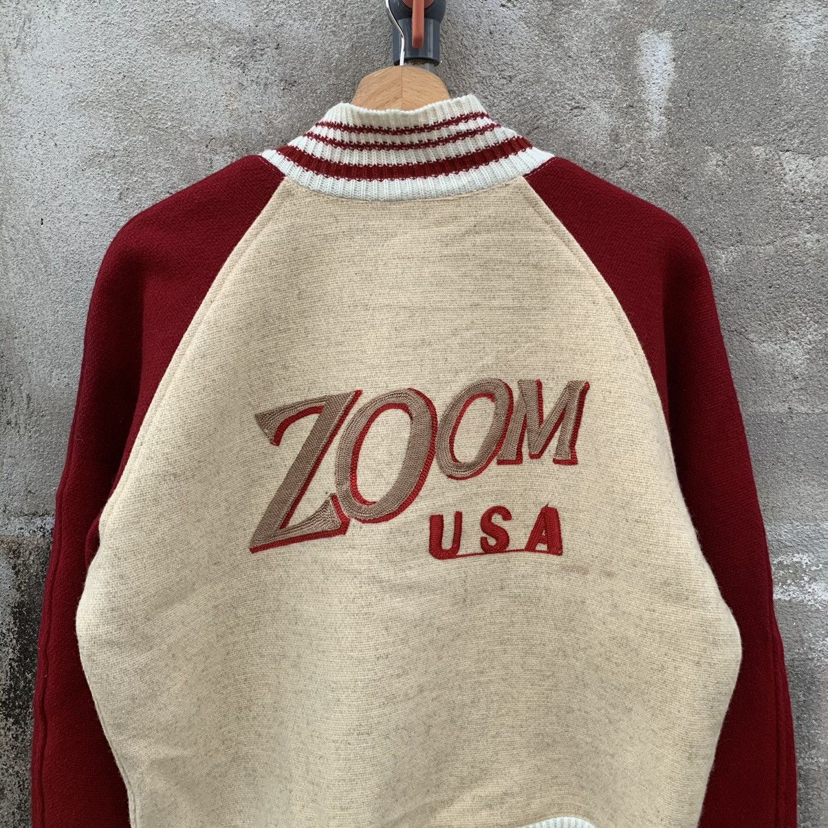 Vintage STEALS🔥🔥1990’s Vintage Zoom Embroidery Wool Varsity Jacket Size US M / EU 48-50 / 2 - 9 Thumbnail