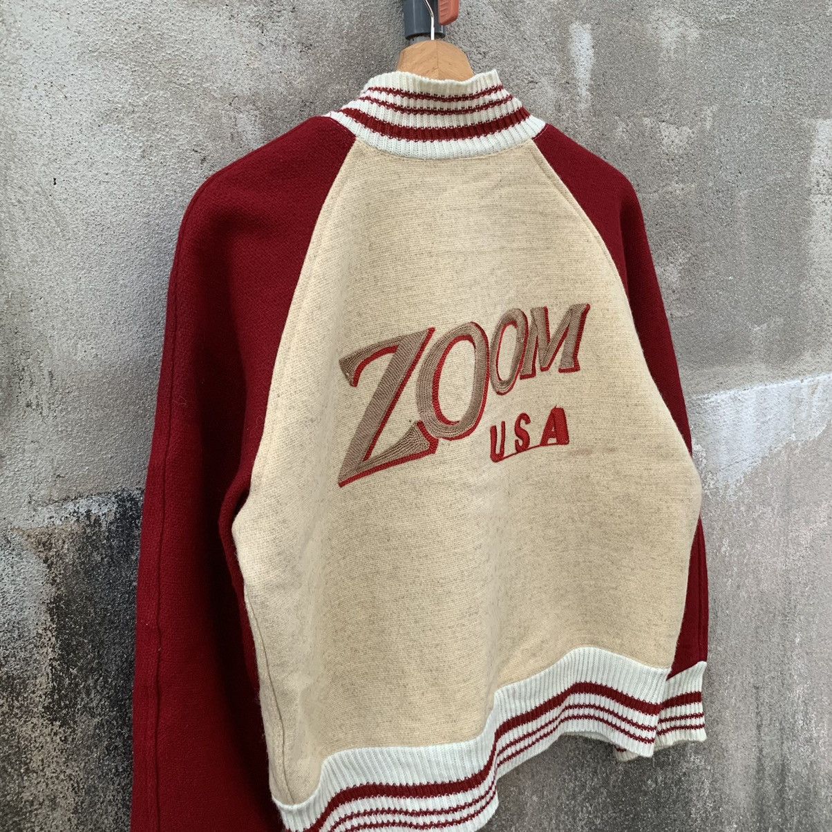 Vintage STEALS🔥🔥1990’s Vintage Zoom Embroidery Wool Varsity Jacket Size US M / EU 48-50 / 2 - 10 Thumbnail