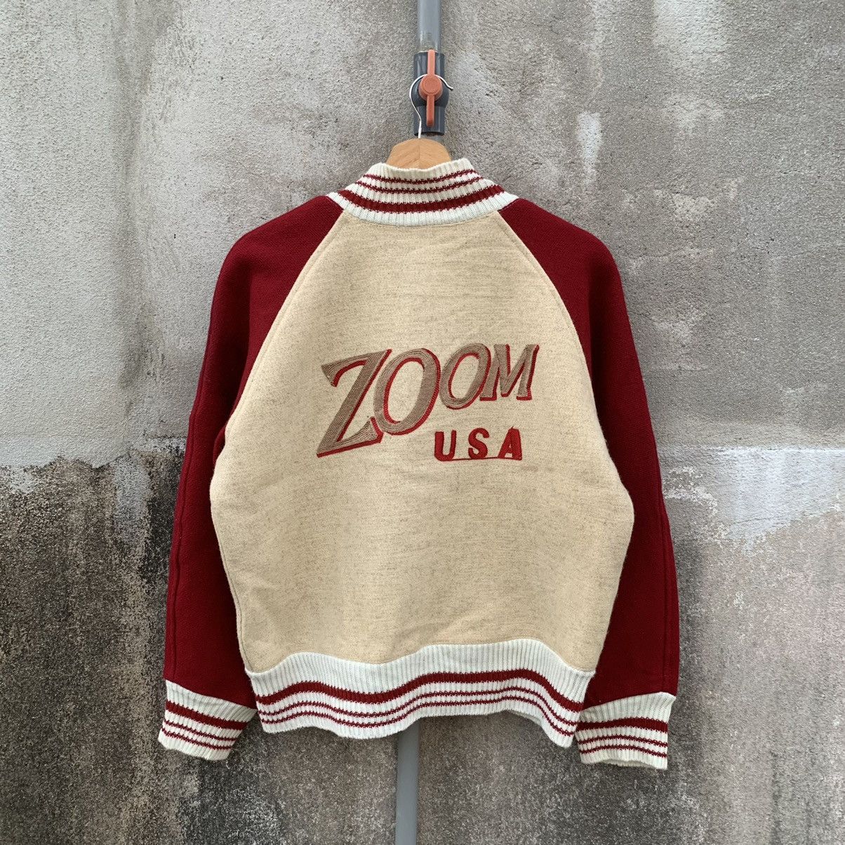Vintage STEALS🔥🔥1990’s Vintage Zoom Embroidery Wool Varsity Jacket Size US M / EU 48-50 / 2 - 8 Thumbnail