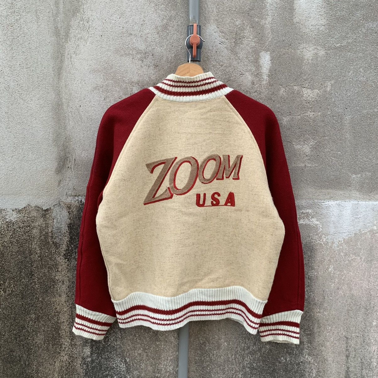 Vintage STEALS🔥🔥1990’s Vintage Zoom Embroidery Wool Varsity Jacket Size US M / EU 48-50 / 2 - 1 Thumbnail