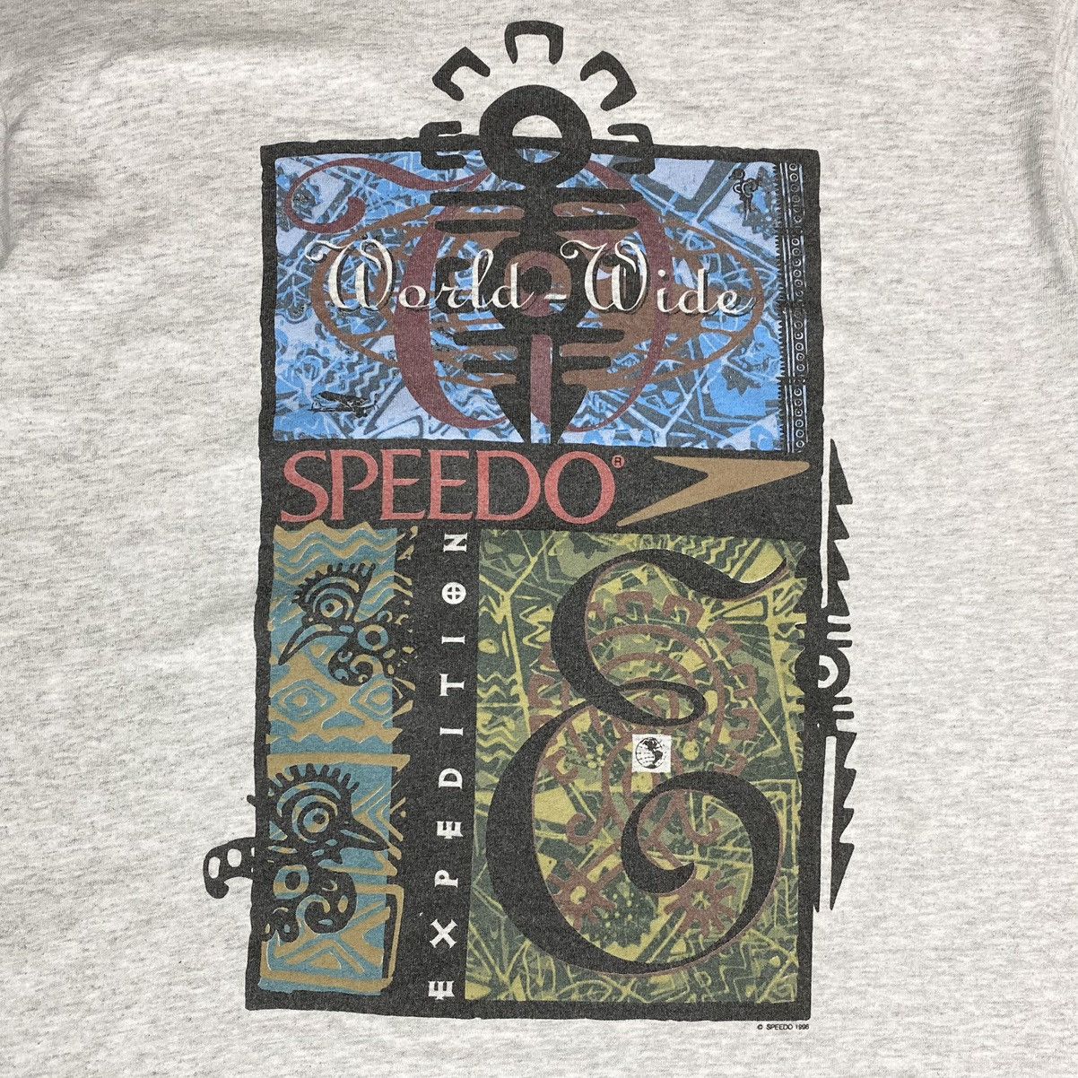 Speedo Vintage 90s Speedo World Wide Shirt Surfboards Size US M / EU 48-50 / 2 - 9 Thumbnail