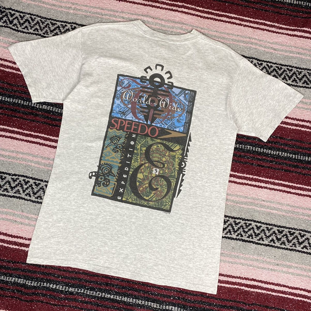 Speedo Vintage 90s Speedo World Wide Shirt Surfboards Size US M / EU 48-50 / 2 - 3 Thumbnail