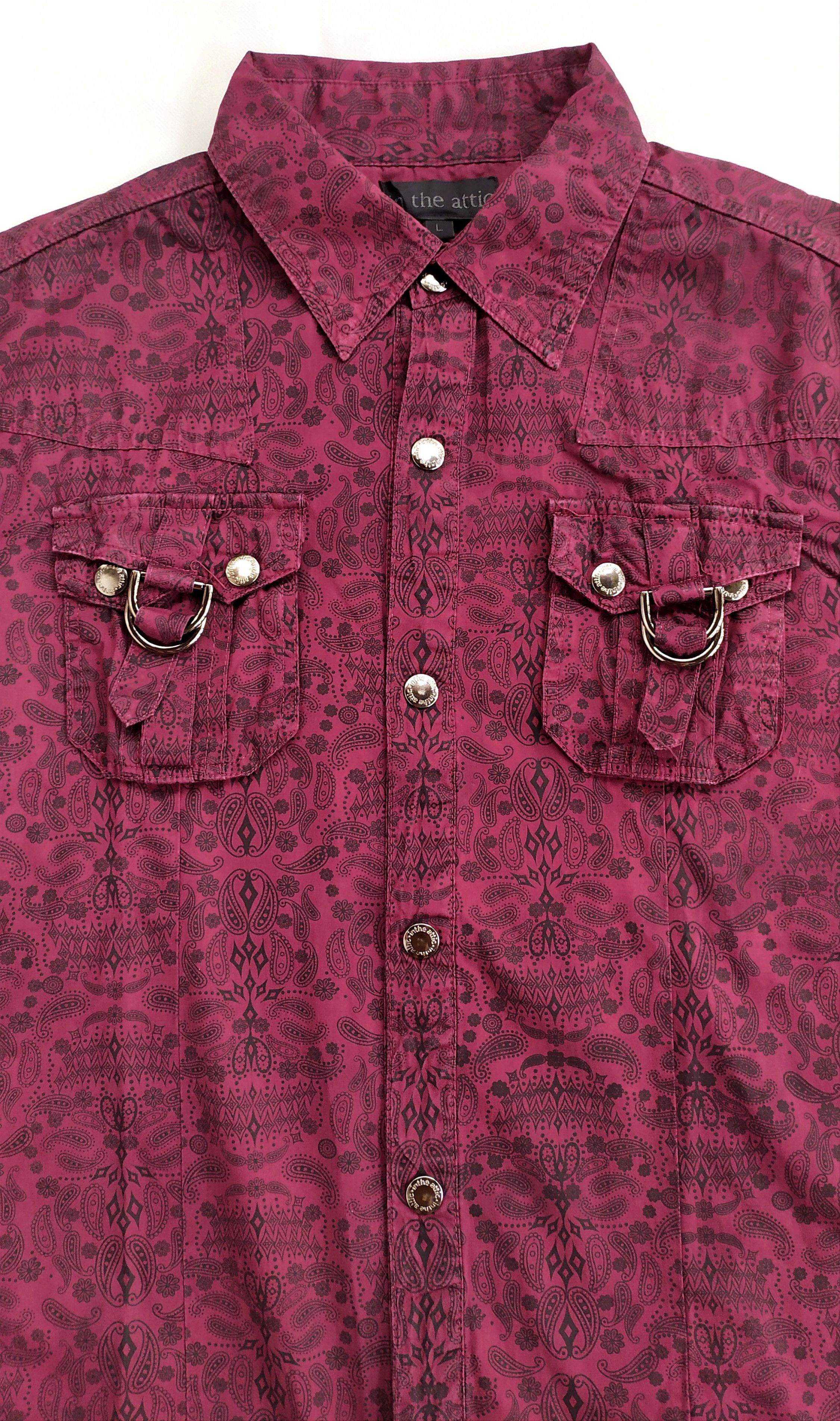 Japanese brand IN THE ATTIC snap buttons shirt