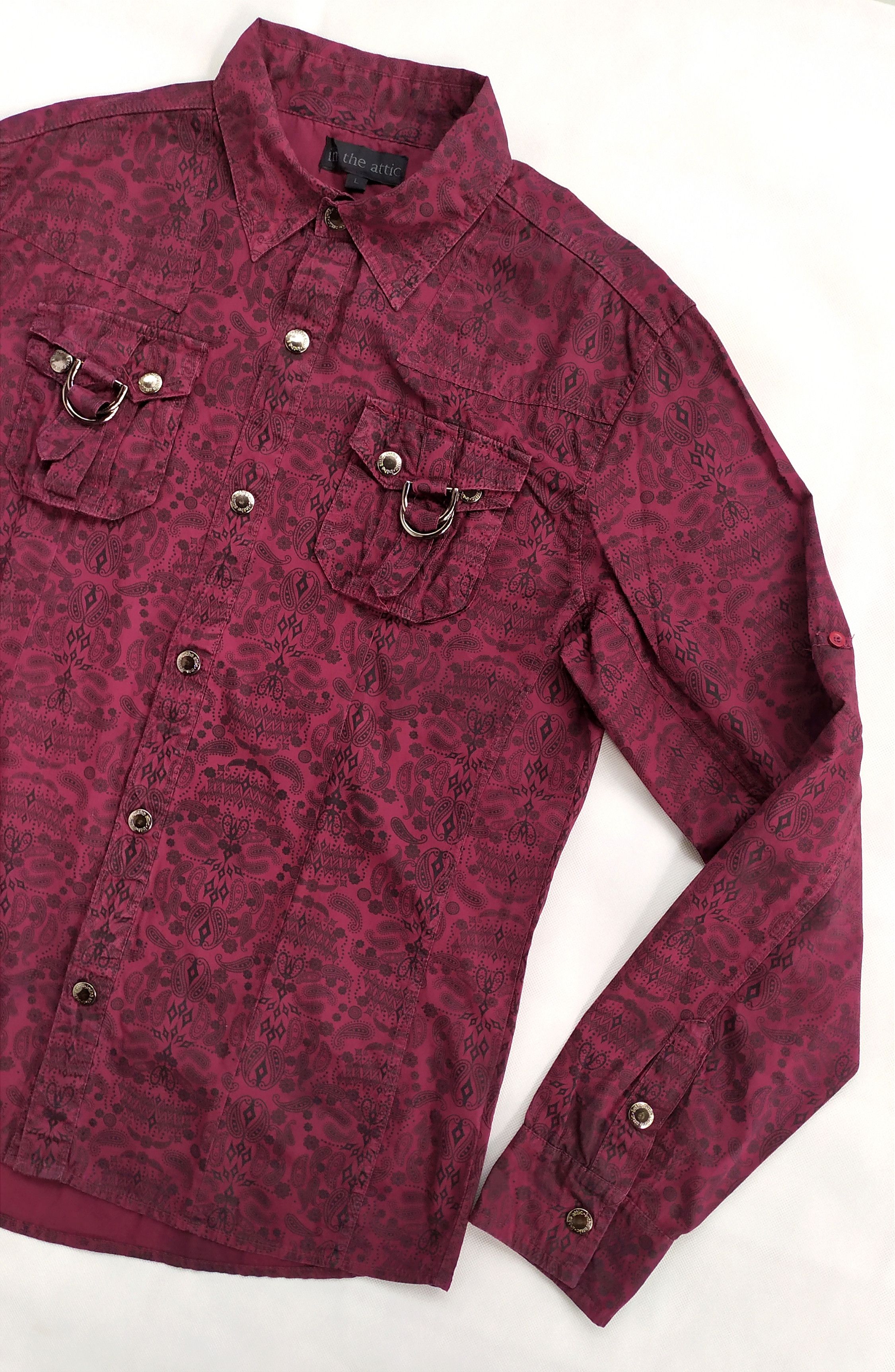 Japanese brand IN THE ATTIC snap buttons shirt