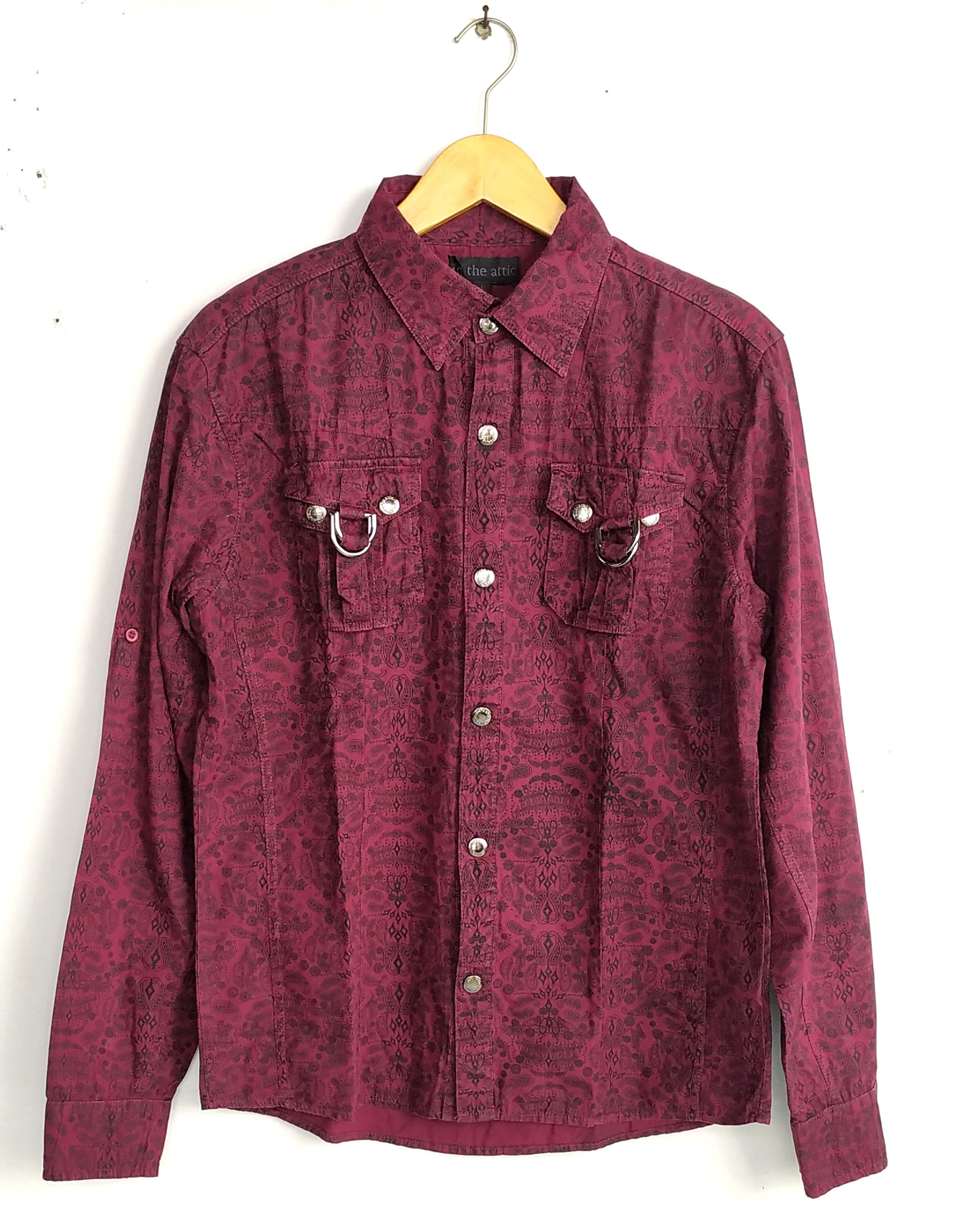 Japanese brand IN THE ATTIC snap buttons shirt