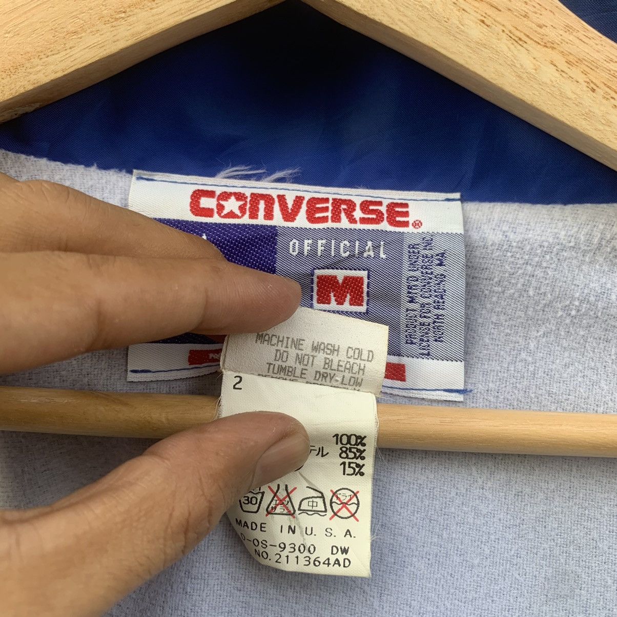 Converse × Vintage 90’s Converse Big Logo Back Jacket Made In U.S.A Size US M / EU 48-50 / 2 - 12 Thumbnail