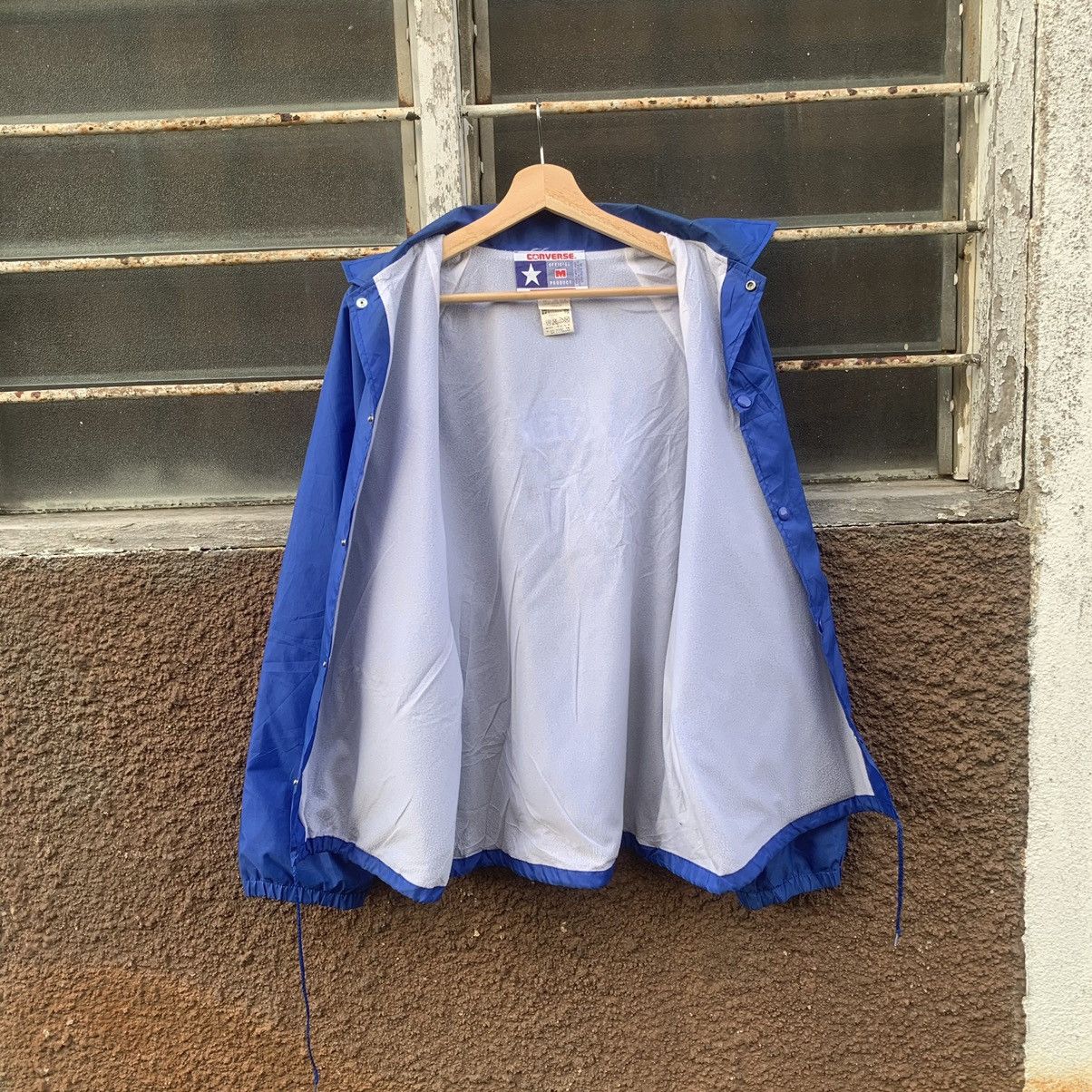 Converse × Vintage 90’s Converse Big Logo Back Jacket Made In U.S.A Size US M / EU 48-50 / 2 - 10 Thumbnail