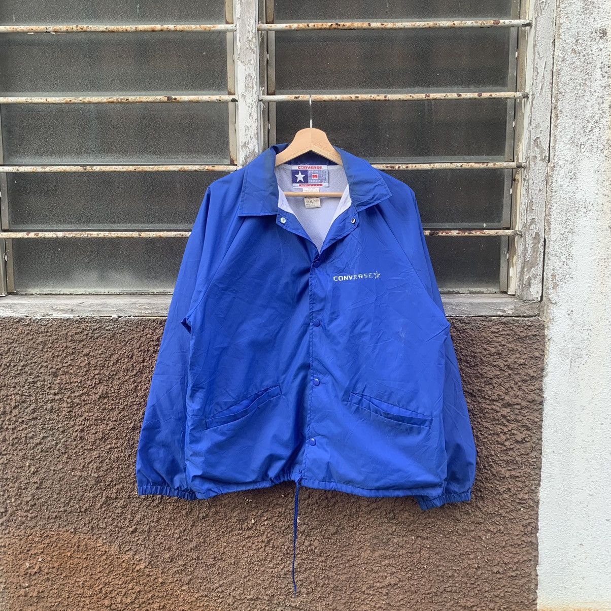 Converse × Vintage 90’s Converse Big Logo Back Jacket Made In U.S.A Size US M / EU 48-50 / 2 - 3 Thumbnail