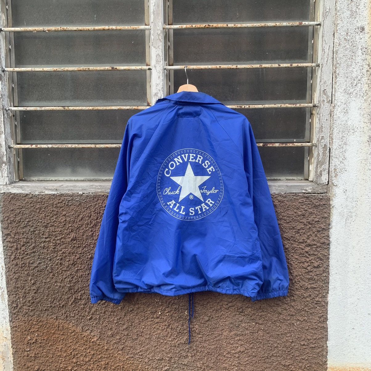 Converse × Vintage 90’s Converse Big Logo Back Jacket Made In U.S.A Size US M / EU 48-50 / 2 - 6 Thumbnail