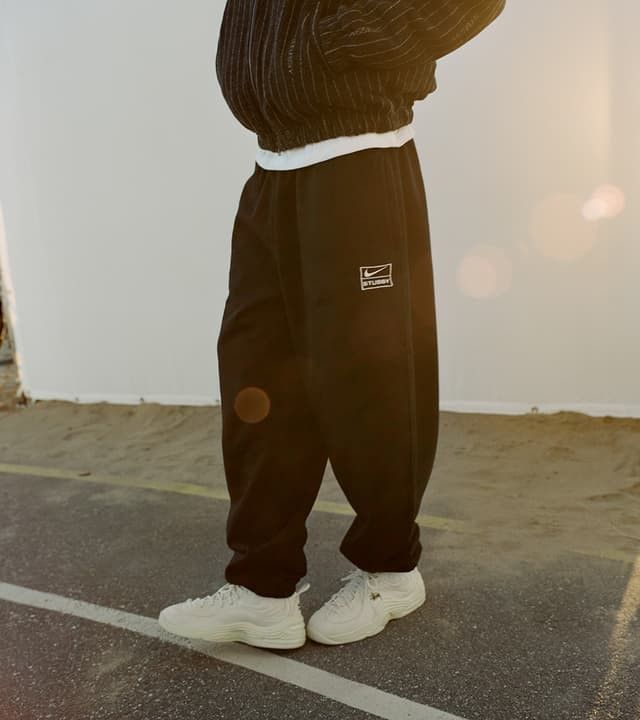 Nike × Stussy S - Nike Stussy Fleece Sweatpant Black FW25 jogger pant logo Size US 32 / EU 48 - 21 Thumbnail