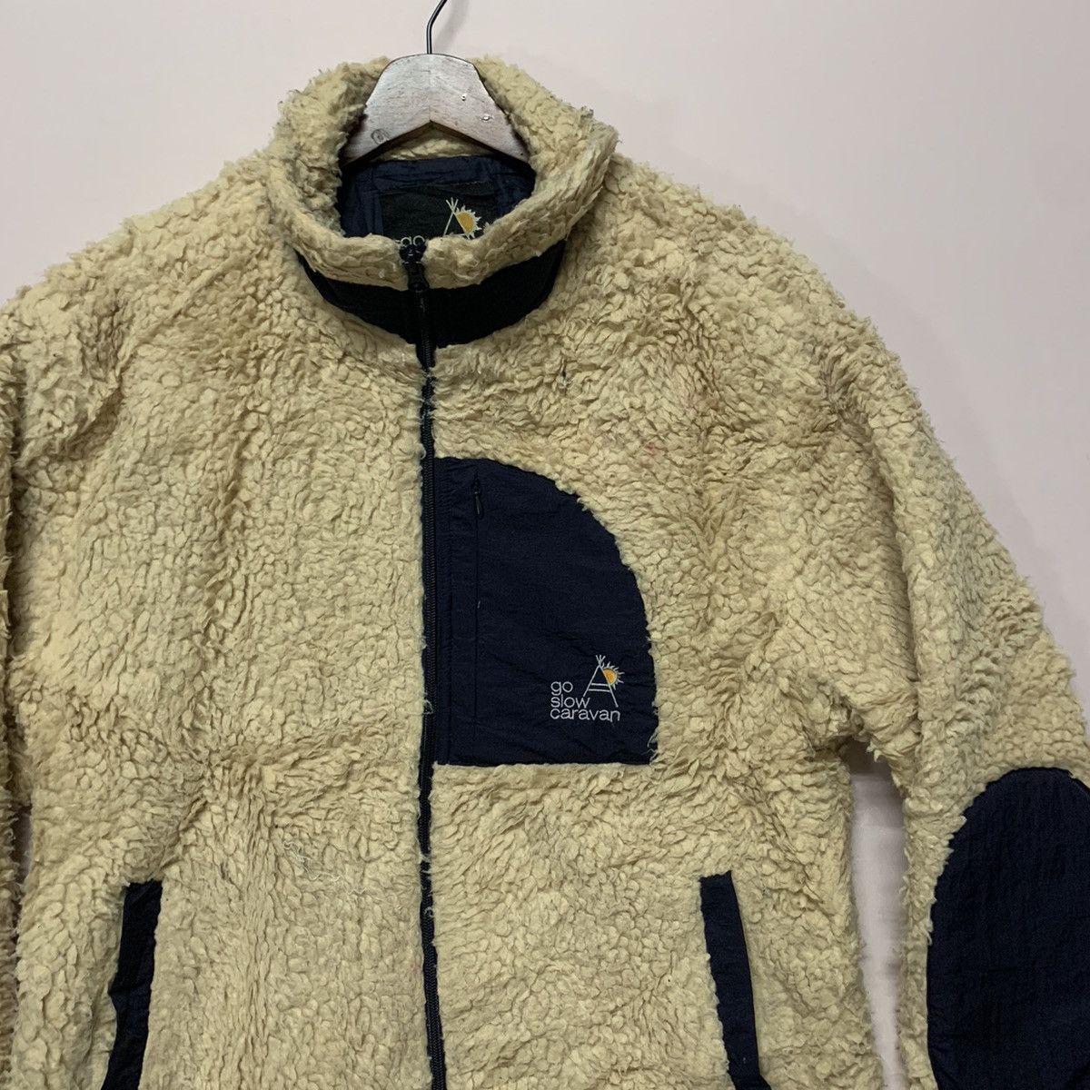 Japanese Brand × go slow caravan Go Slow Caravan Brand Sherpa Fleece Zipper Jacket Size US M / EU 48-50 / 2 - 2 Thumbnail