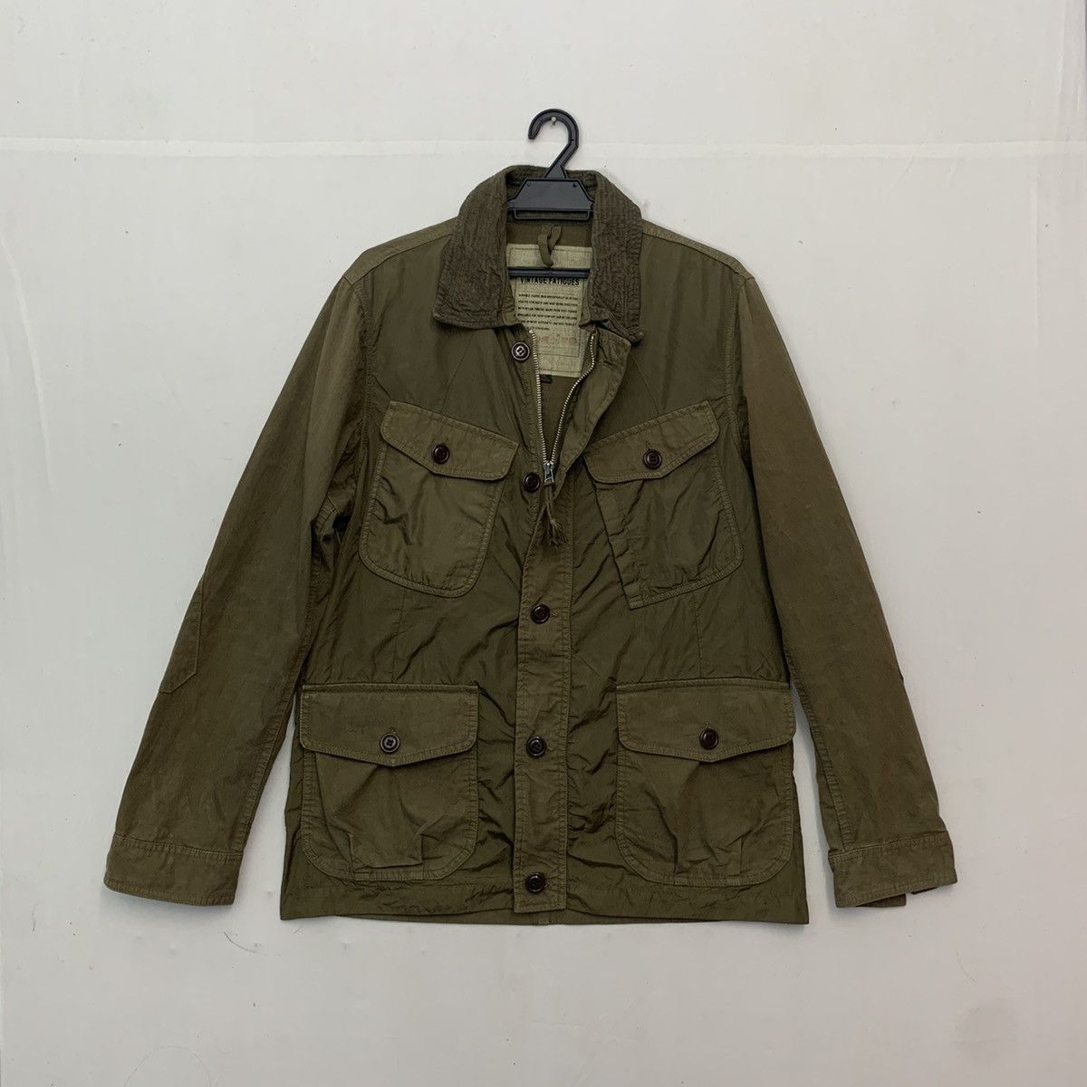 Japanese Brand × Vintage Vintage Fatique Military Army Slank Pocket Jacket Size US M / EU 48-50 / 2 - 1 Thumbnail
