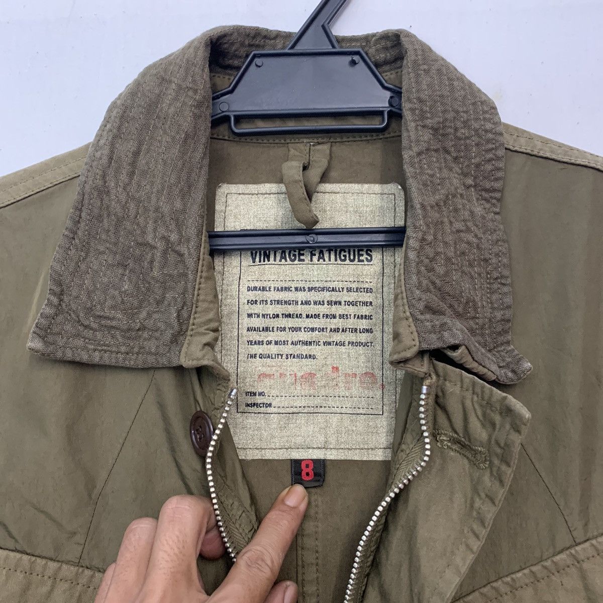 Japanese Brand × Vintage Vintage Fatique Military Army Slank Pocket Jacket Size US M / EU 48-50 / 2 - 3 Thumbnail