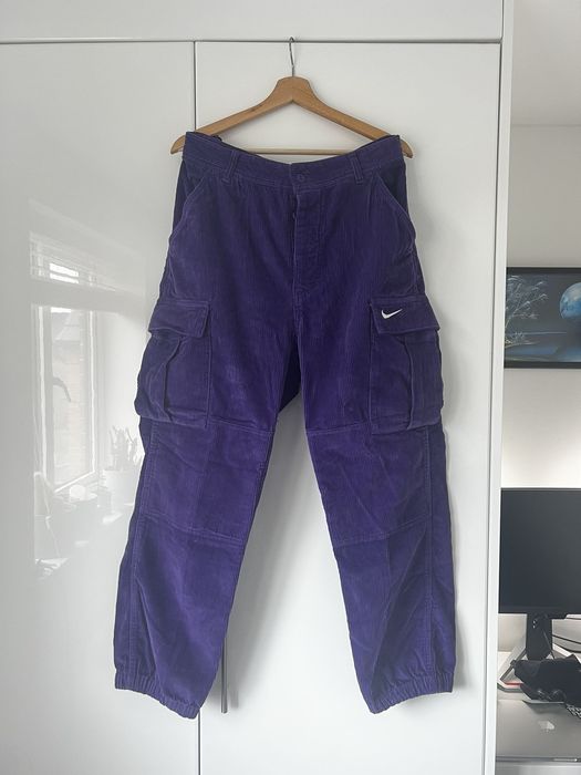 Supreme Supreme Nike Arc Corduroy Cargo Pant - Purple Medium | Grailed