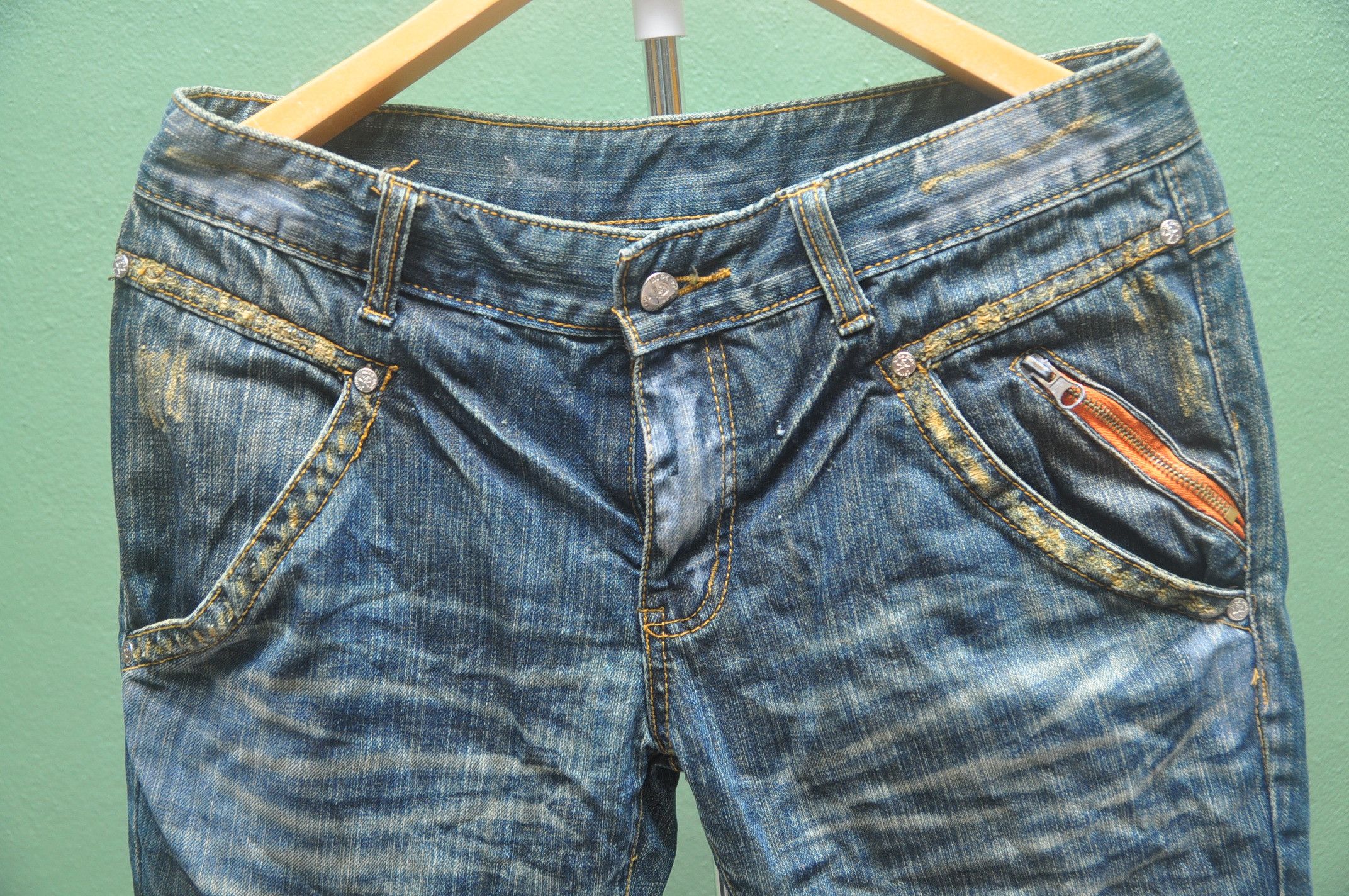 Japanese Brand Hiderock Design Denim Jeans Size US 32 / EU 48 - 7 Thumbnail