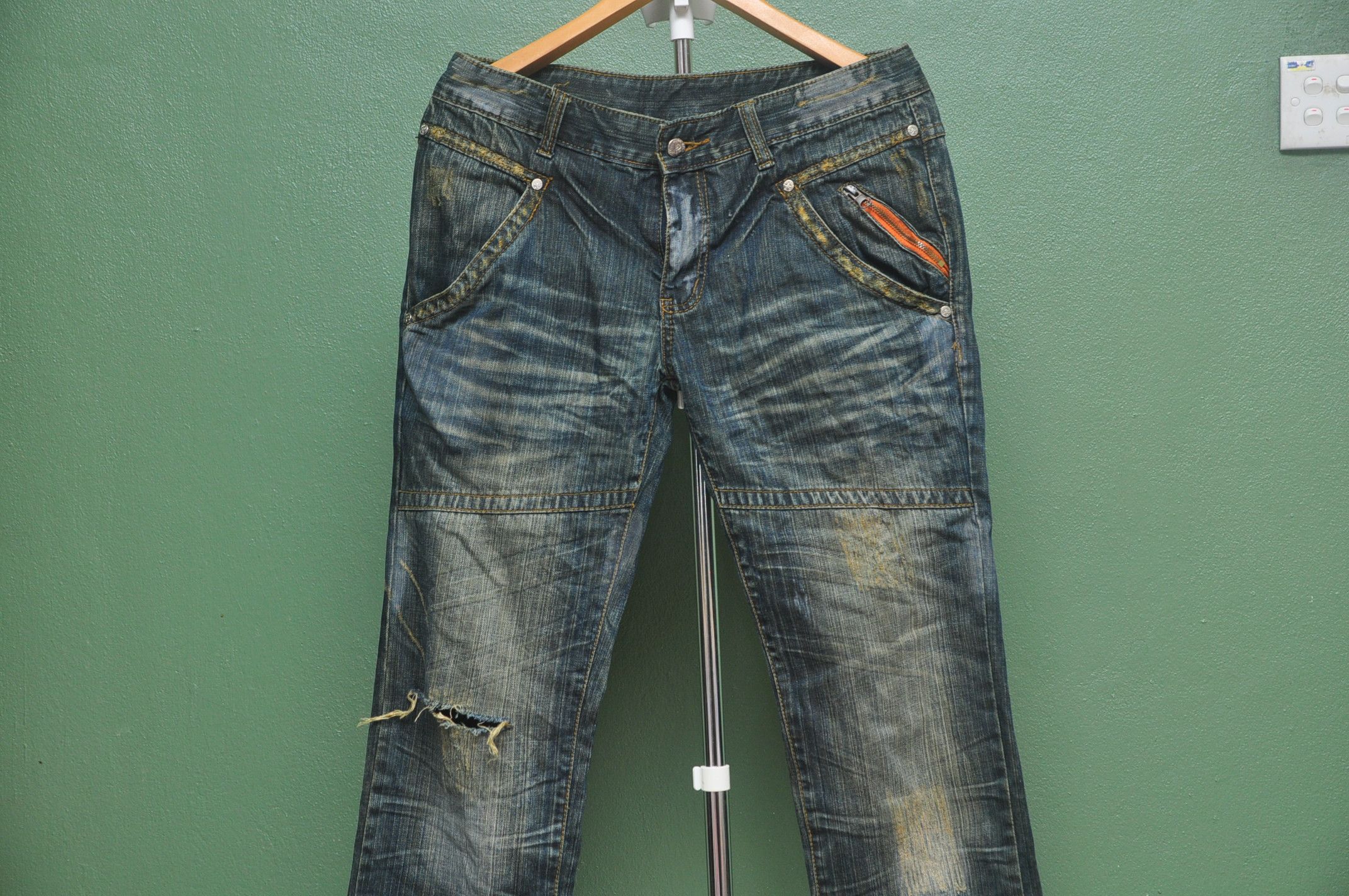Japanese Brand Hiderock Design Denim Jeans Size US 32 / EU 48 - 4 Thumbnail