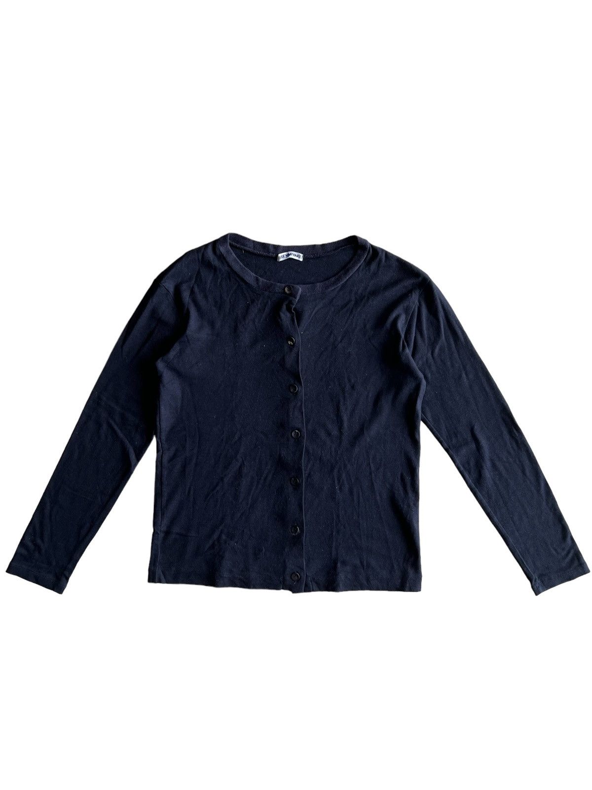 Issey Miyake AW98 Issey Miyake Black Minimal Button Cardigan Steve Jobs Size M / US 6-8 / IT 42-44 - 2 Thumbnail