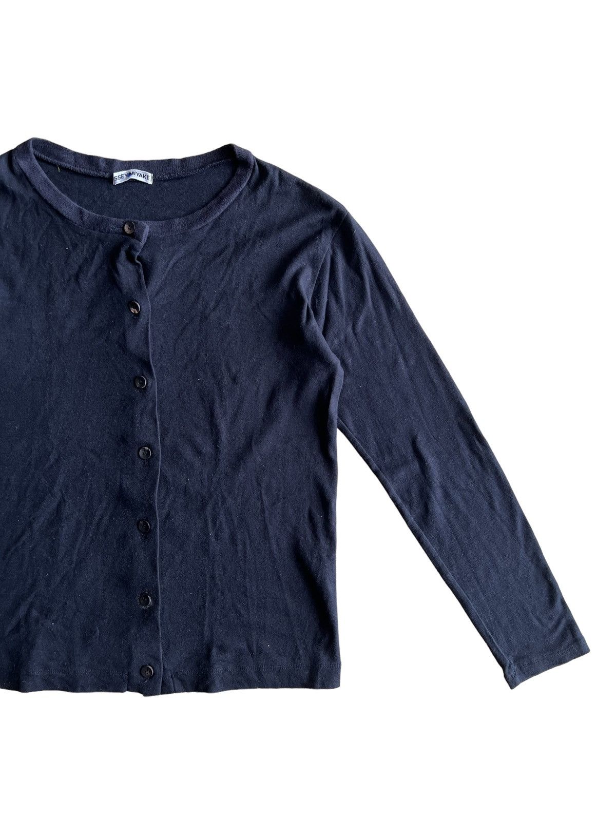 Issey Miyake AW98 Issey Miyake Black Minimal Button Cardigan Steve Jobs Size M / US 6-8 / IT 42-44 - 3 Thumbnail