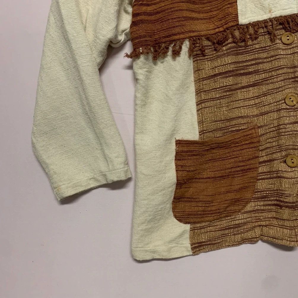 Japanese Brand LADIES! Vintage K Classic Patch Work Button Ups RARE Jacket Size L / US 10 / IT 46 - 3 Thumbnail